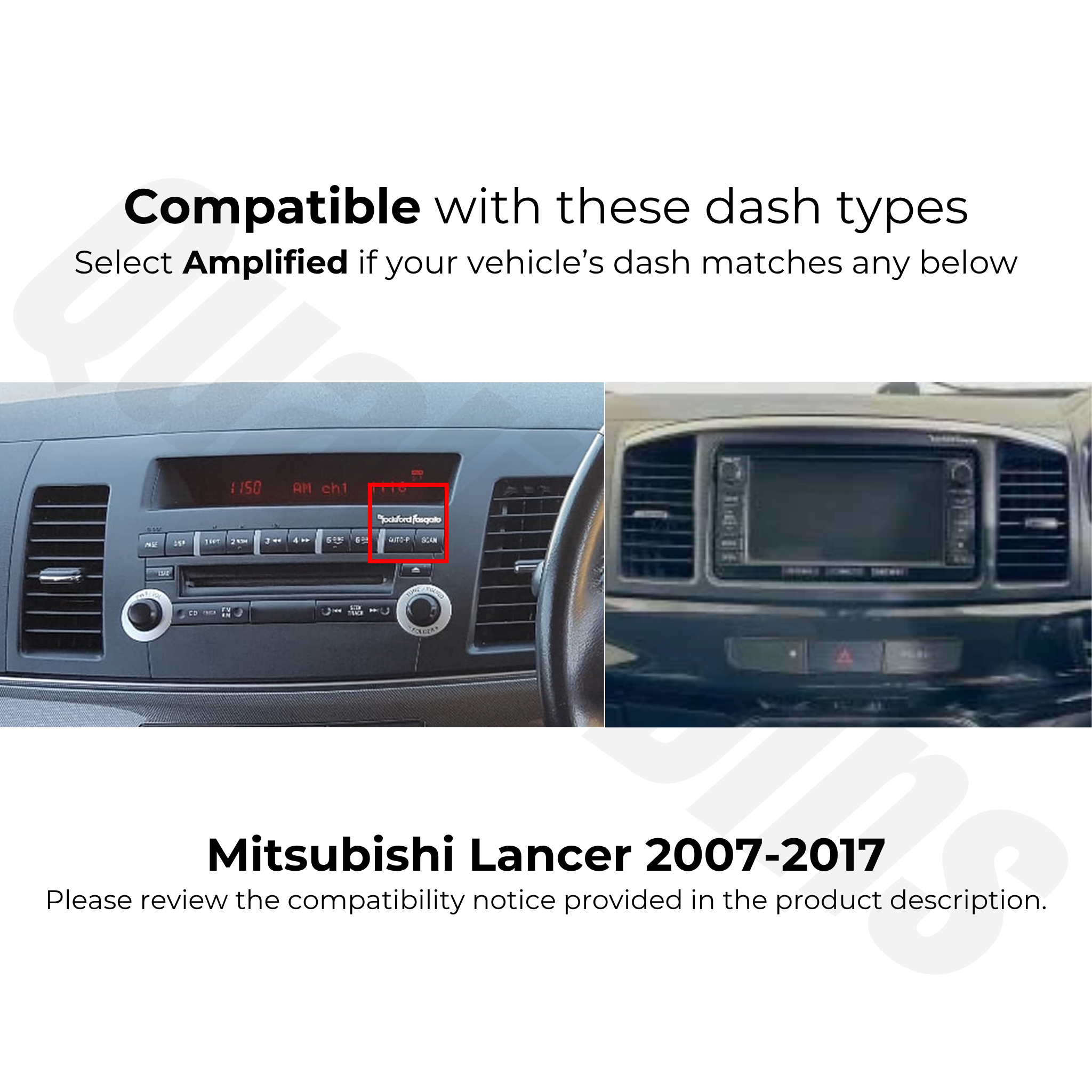 Mitsubishi Lancer 2007-2017 | Apple CarPlay & Android Auto Head Unit Upgrade Kit