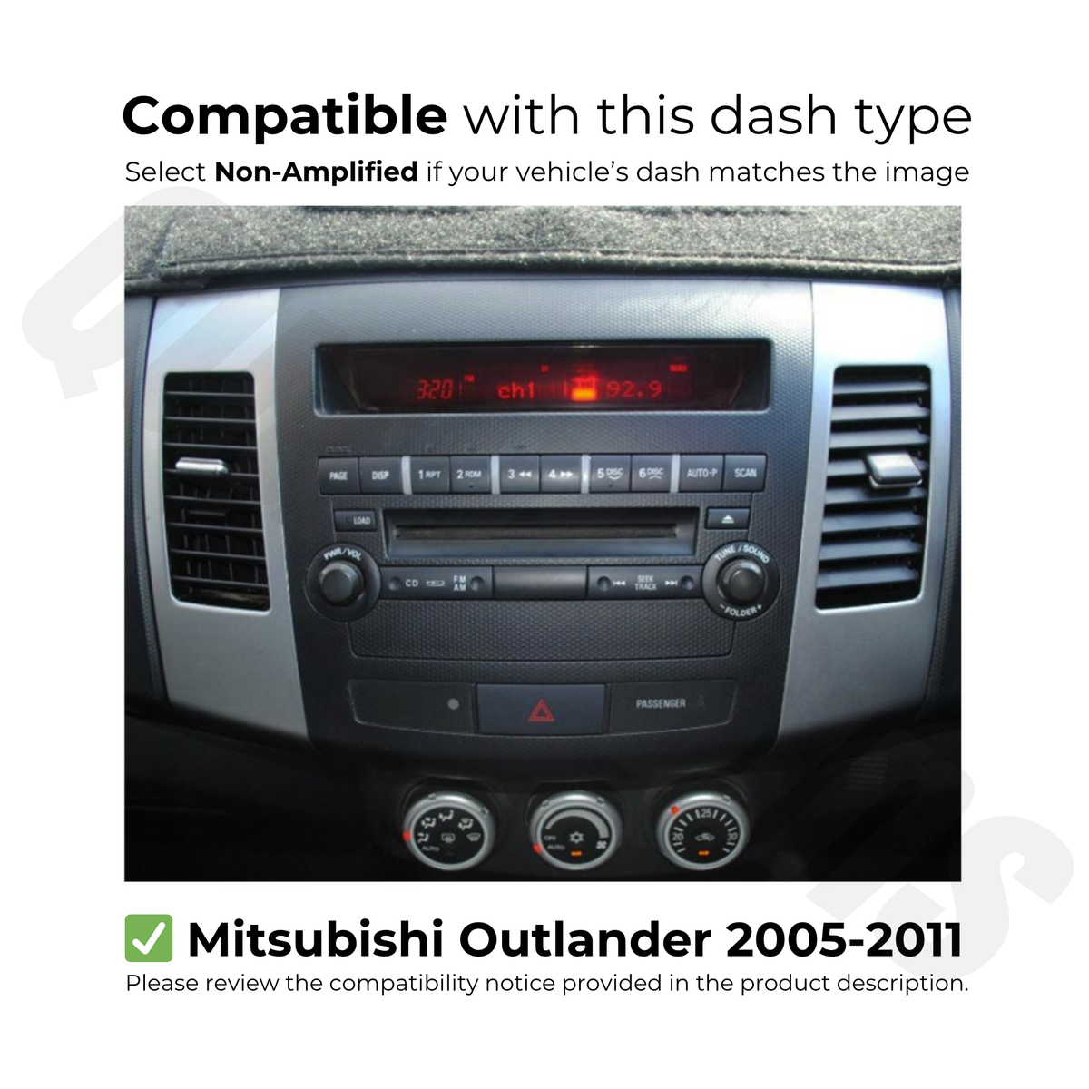 Mitsubishi Outlander 2006-2012 (ZG, ZH) | Apple CarPlay & Android Auto Head Unit Upgrade Kit