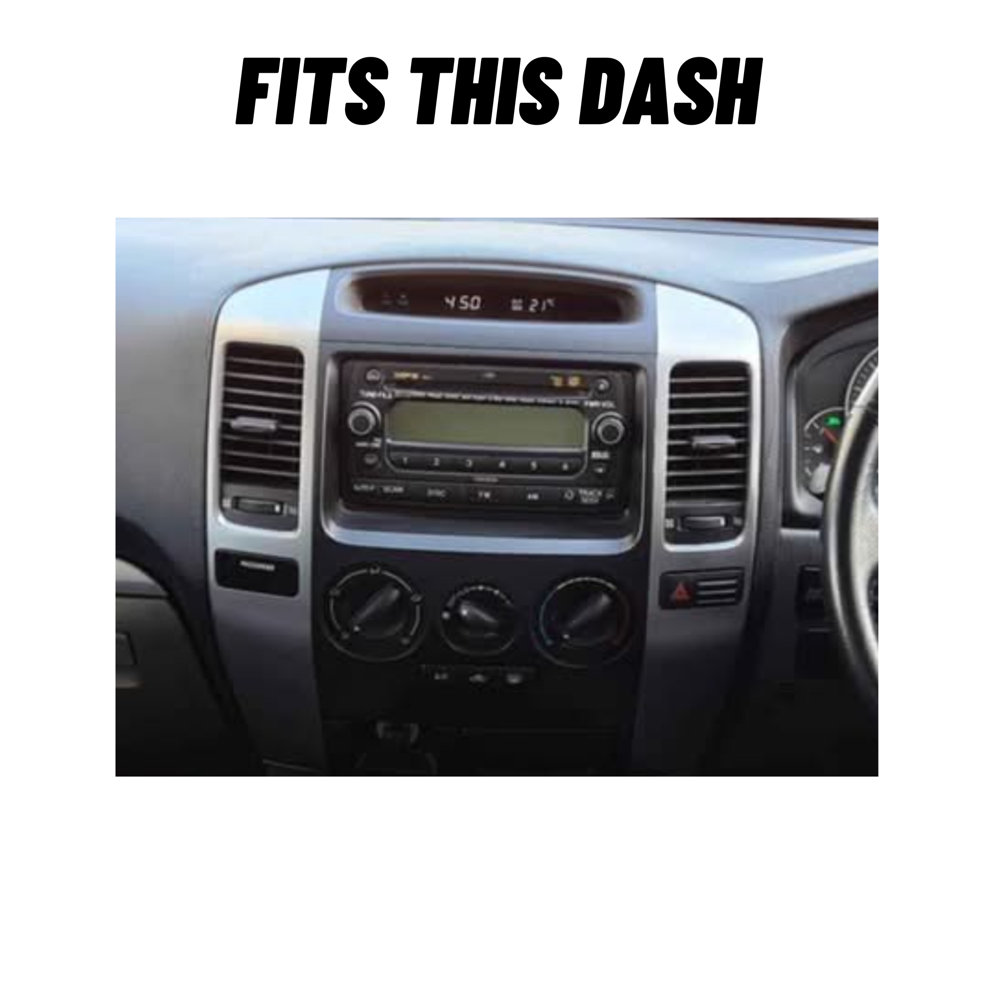 Toyota Prado 120 Series 2003-2009 Apple CarPlay and Android Auto Plug and Plug Head Unit Upgrade Kit