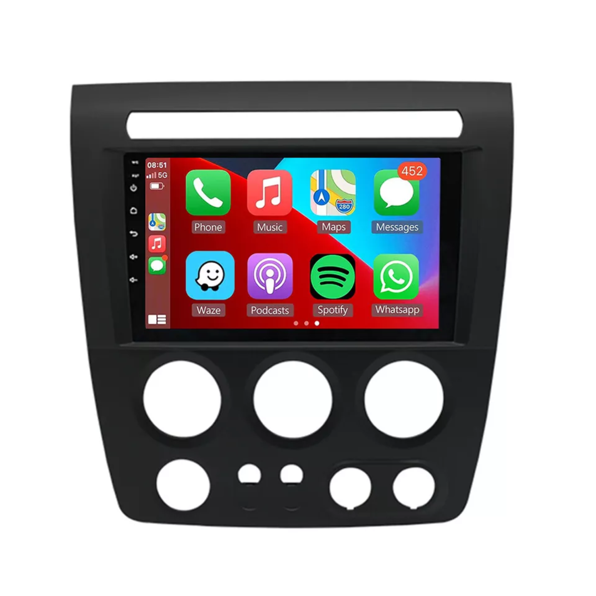 Hummer H3 2005-2010 Apple CarPlay and Android Auto Plug and Plug Head Unit Upgrade Kit