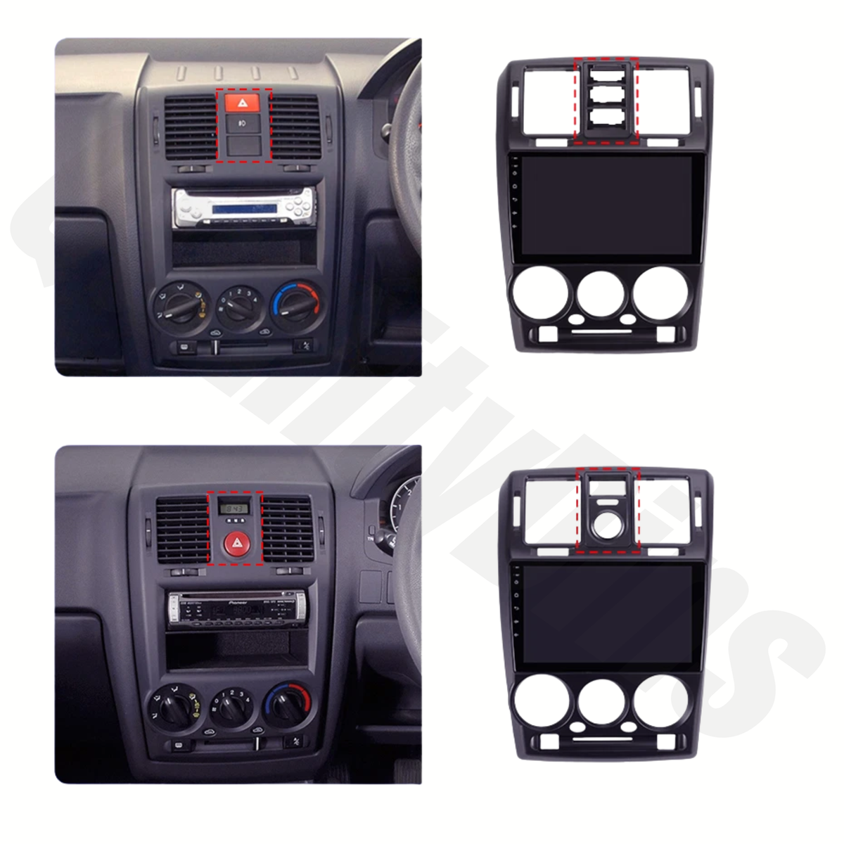 Hyundai Getz 2002-2011 | Apple CarPlay & Android Auto Head Unit Upgrade Kit