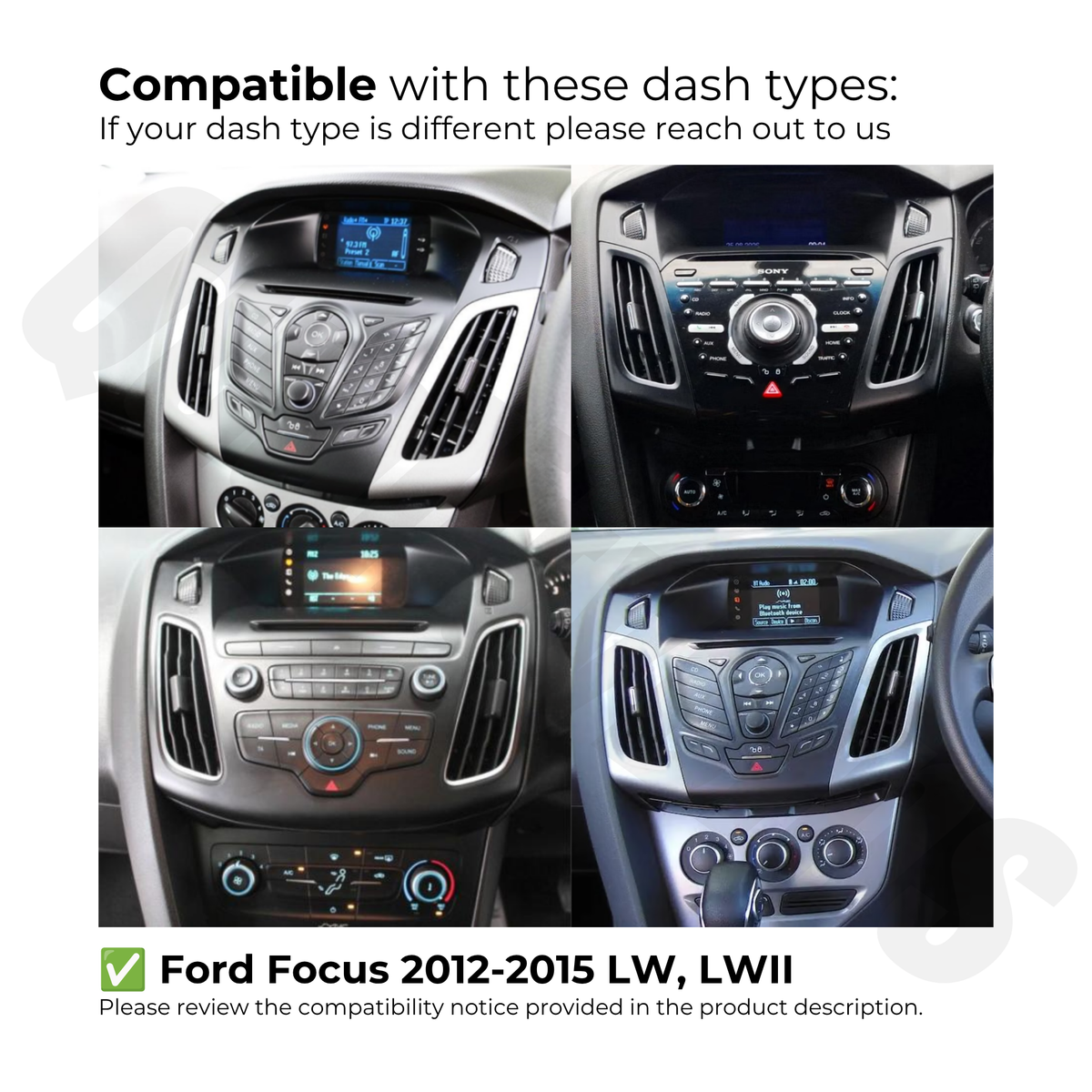 Ford Focus 2012–2014 (LW / LWII) | Apple CarPlay & Android Auto Head Unit Upgrade Kit