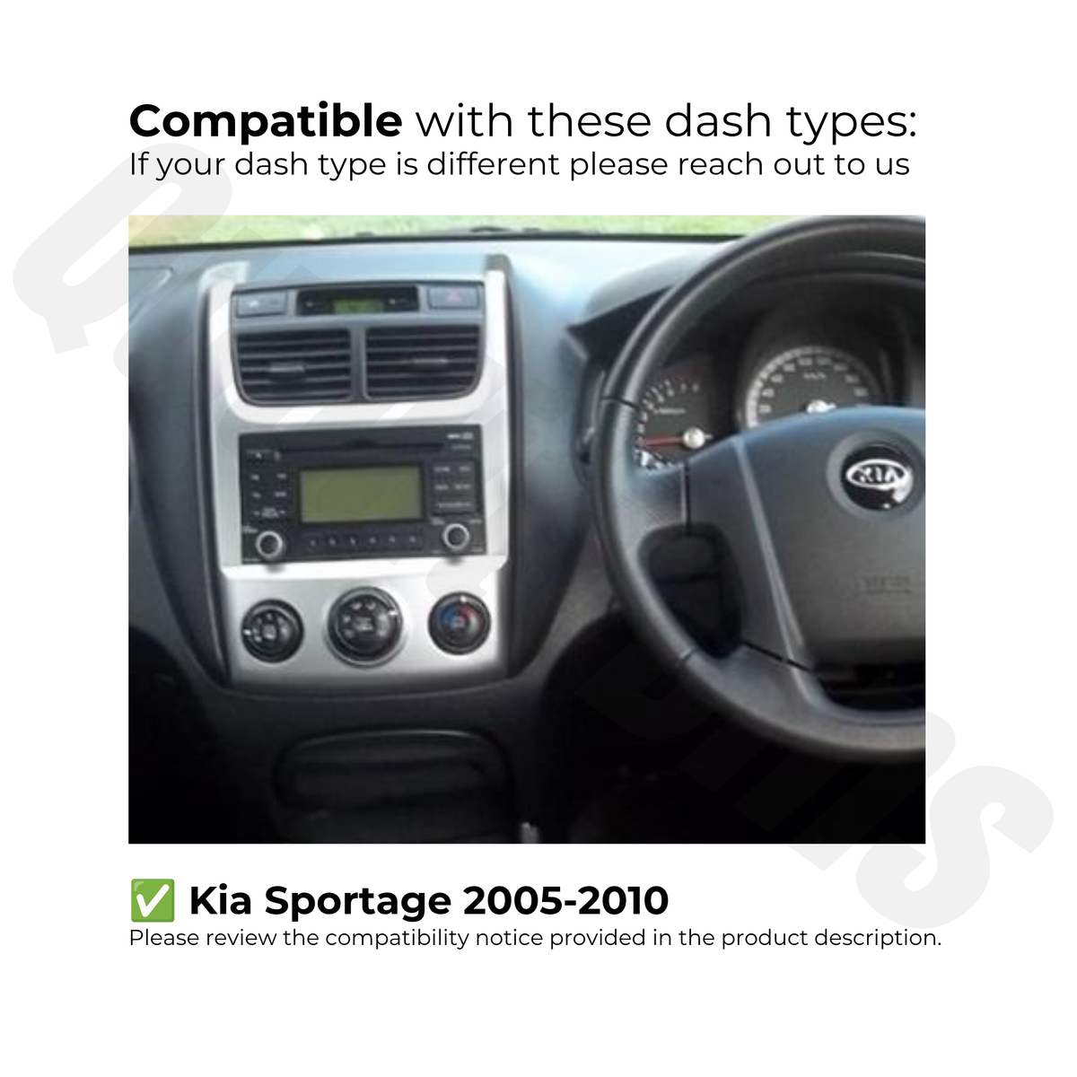 Kia Sportage 2005-2010 | Apple CarPlay & Android Auto Head Unit Upgrade Kit