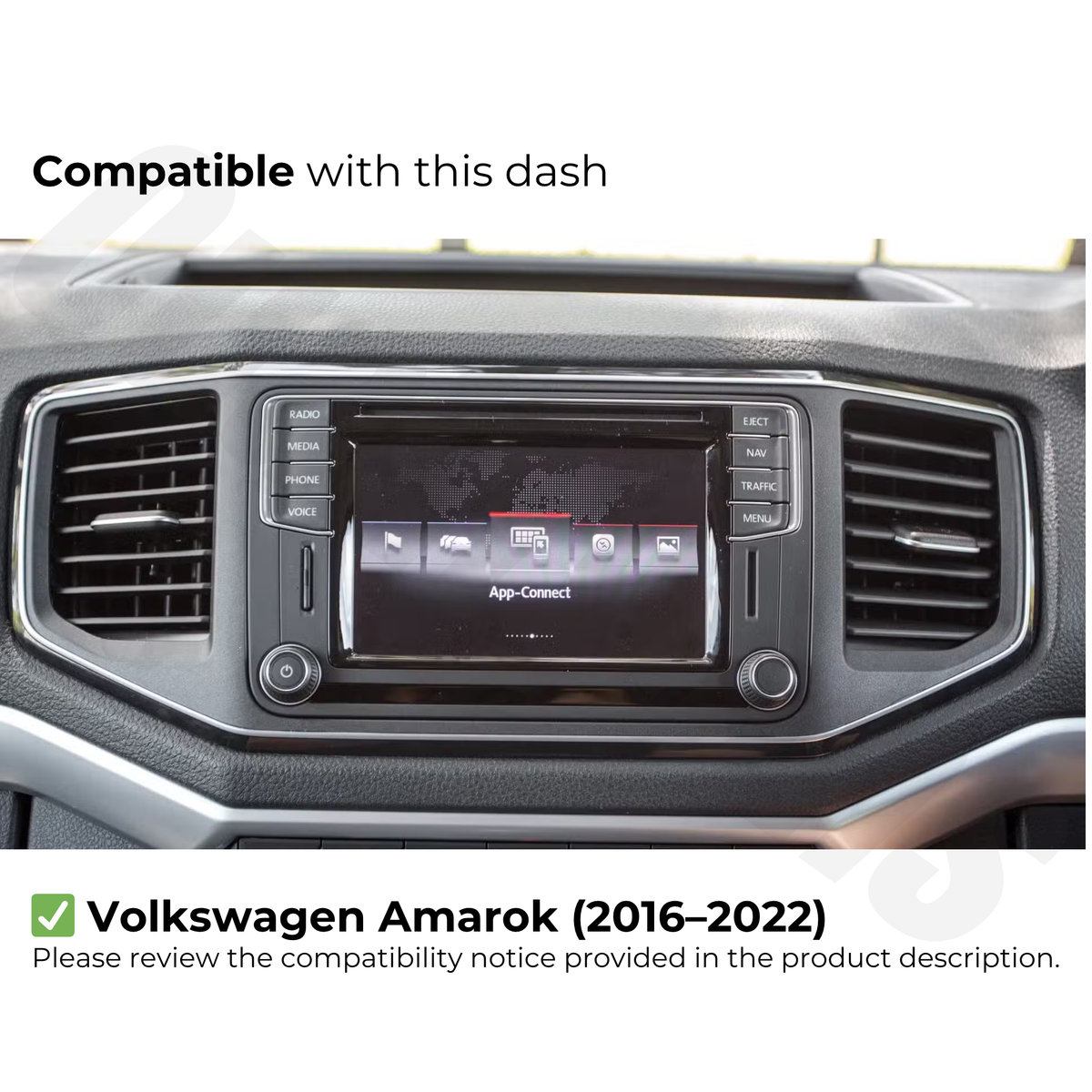 Volkswagen Amarok 2016-2022 | Apple CarPlay & Android Auto Head Unit Upgrade Kit