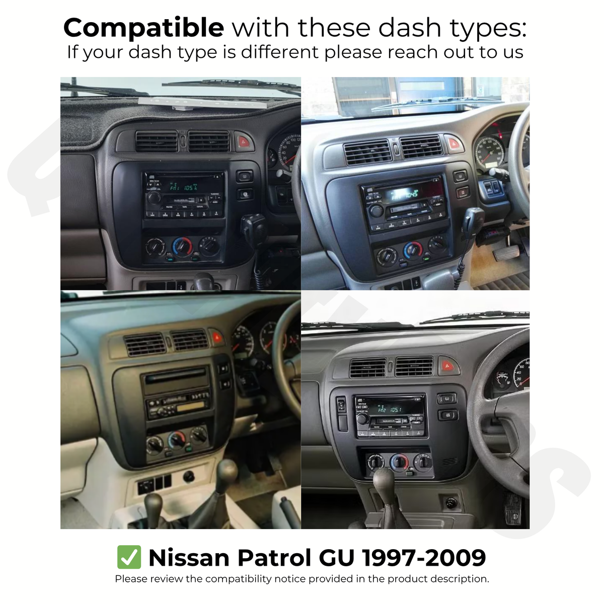 Nissan Patrol GU 1997-2009 | Apple CarPlay & Android Auto Head Unit Upgrade Kit
