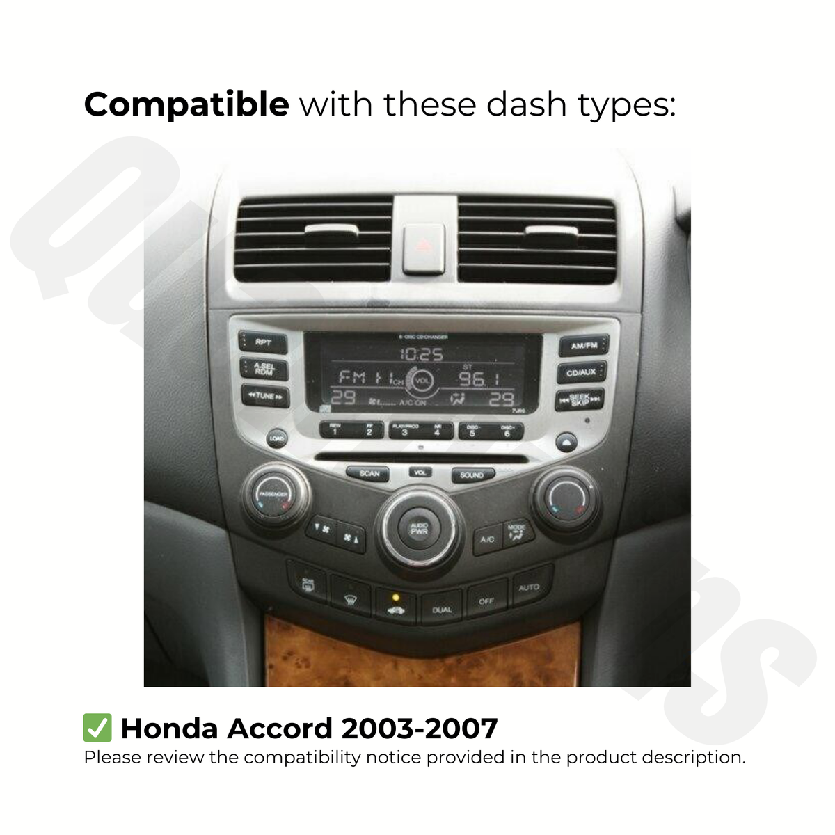 Honda Accord 2003-2007 | Apple CarPlay & Android Auto Head Unit Upgrade Kit