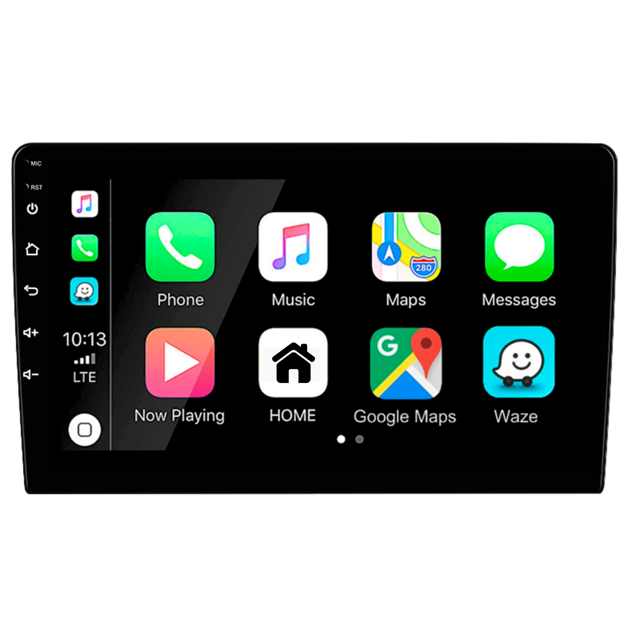 Universal 10.1” Android 13+ Head Unit with Wireless Apple CarPlay & Android Auto