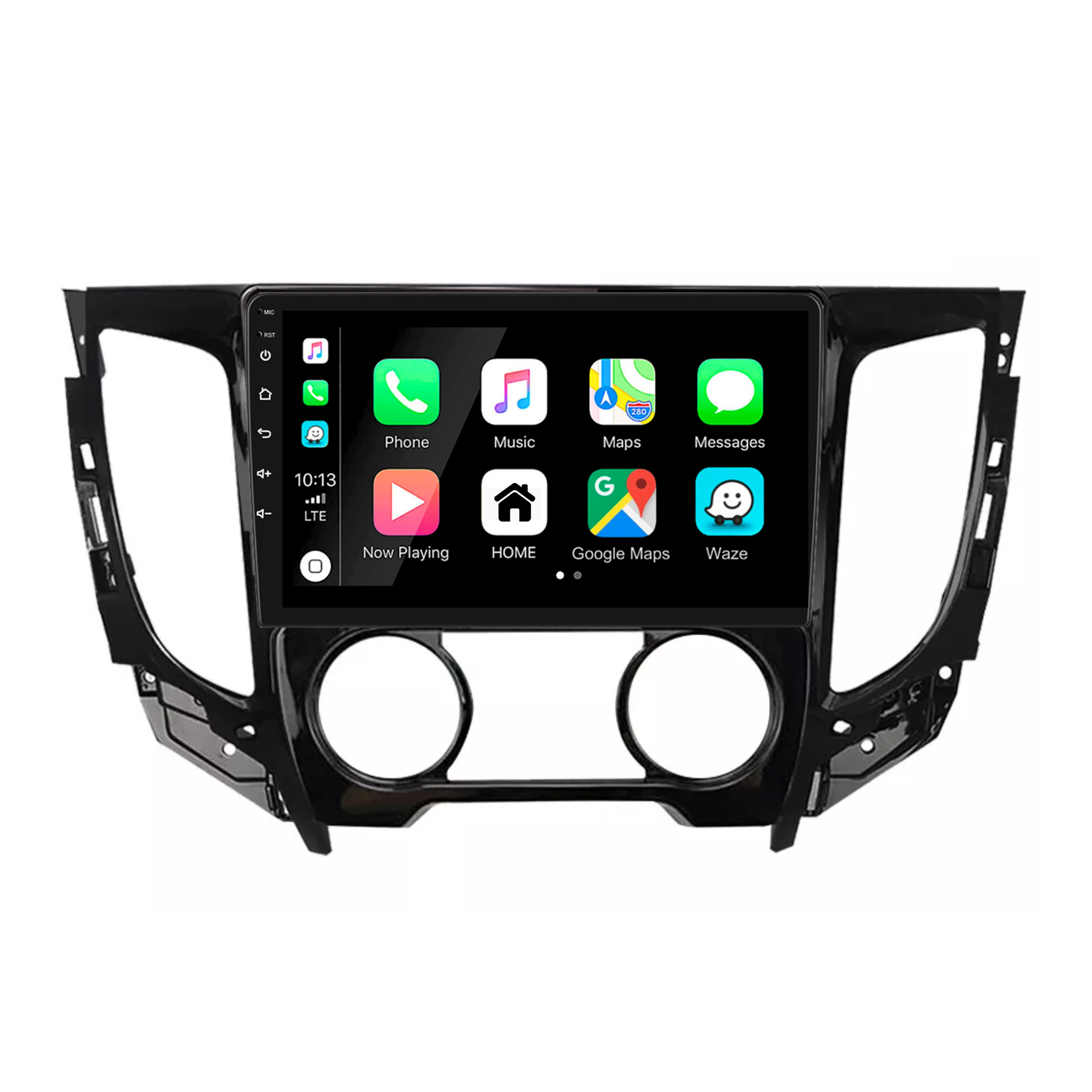 Mitsubishi Triton Manual A/C 2015-2019 Apple CarPlay and Android Auto Plug and Plug Head Unit Upgrade Kit