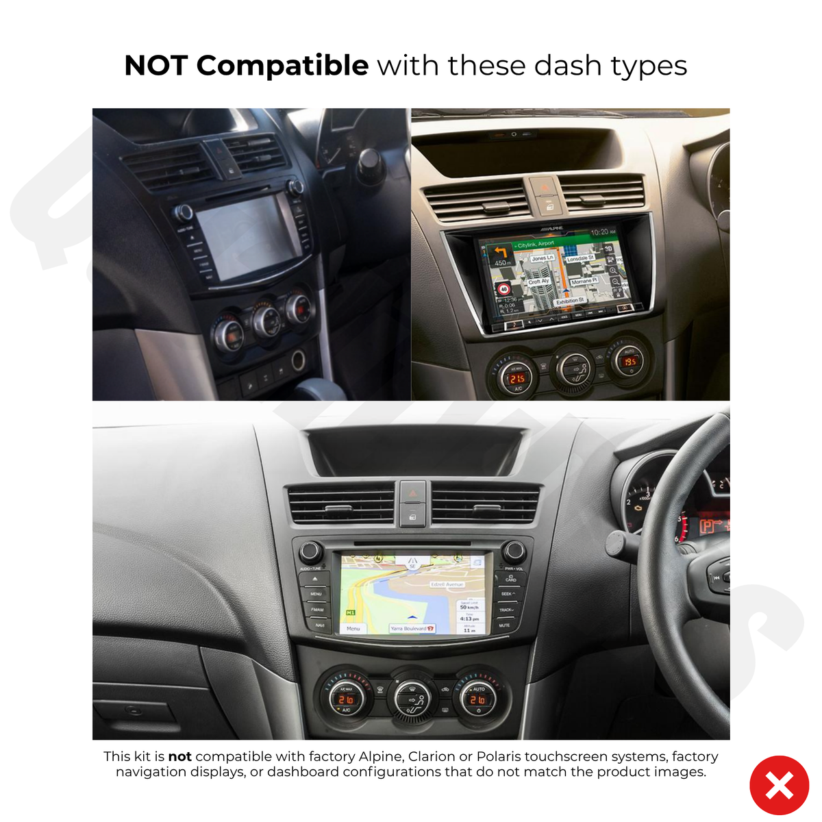Mazda BT-50 2012-2017 | Apple CarPlay & Android Auto Head Unit Upgrade Kit