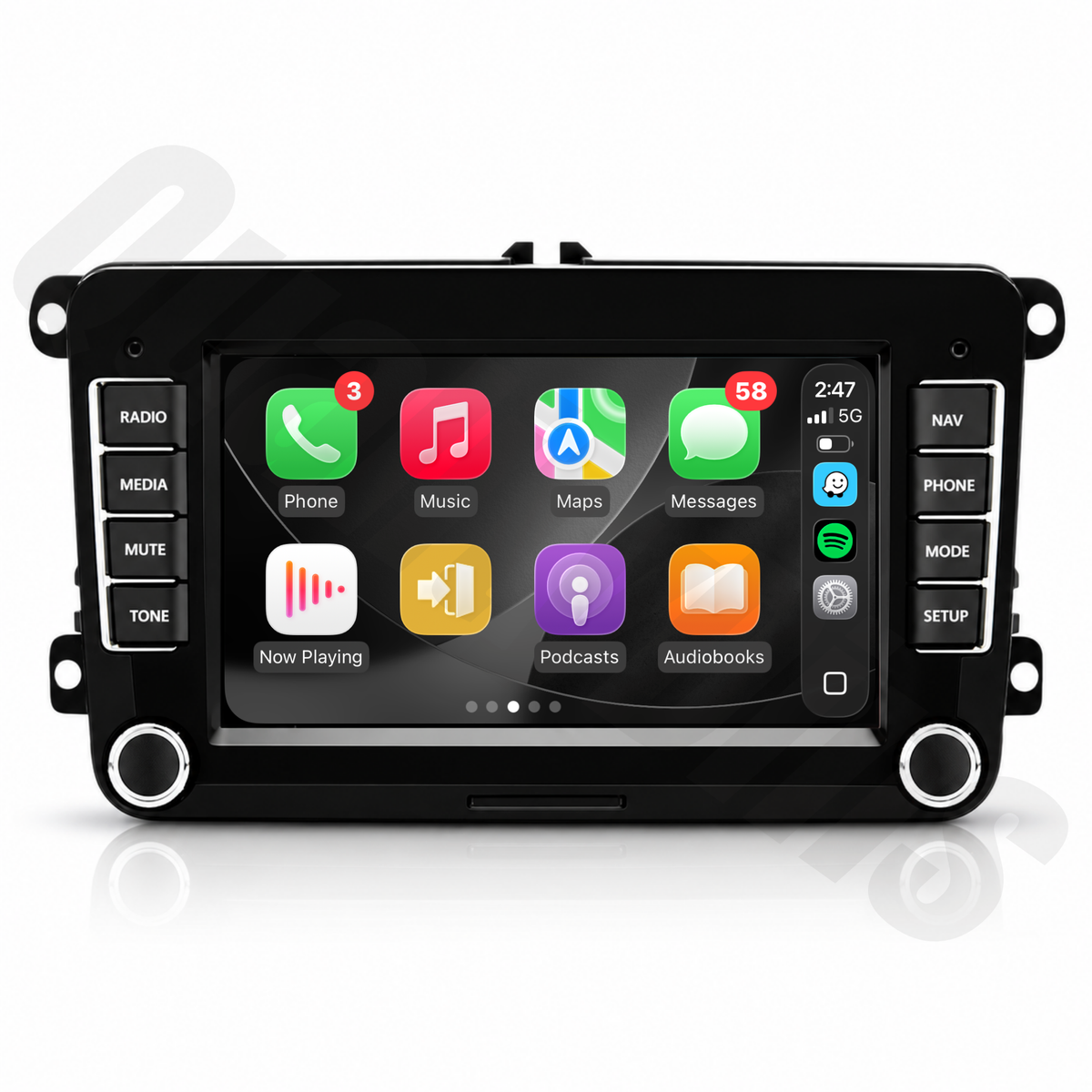 Volkswagen (Various Models) | Apple CarPlay & Android Auto 7" Head Unit Upgrade Kit