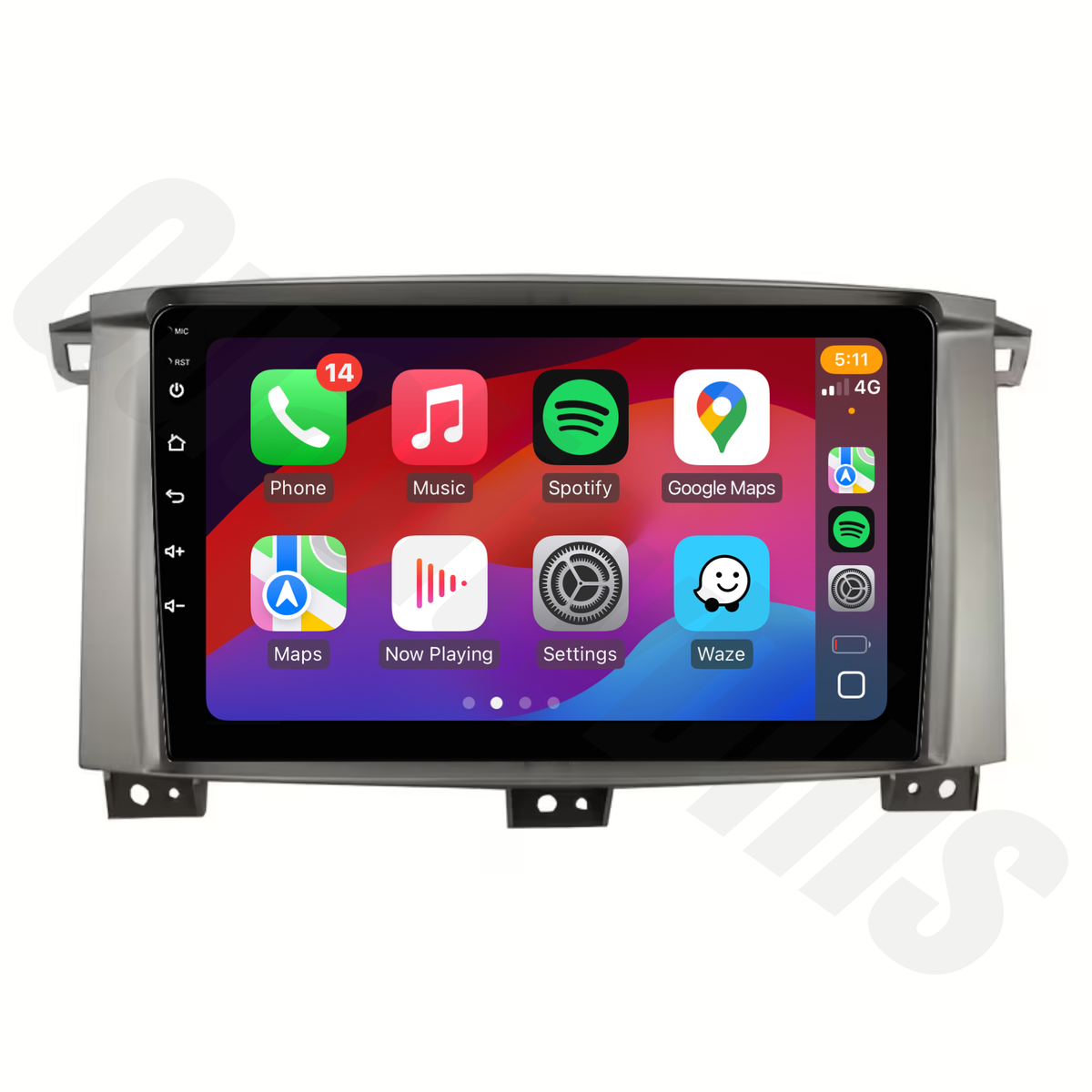Toyota LandCruiser 100 Series (2002-2007) | Apple CarPlay & Android Auto Head Unit Upgrade Kit