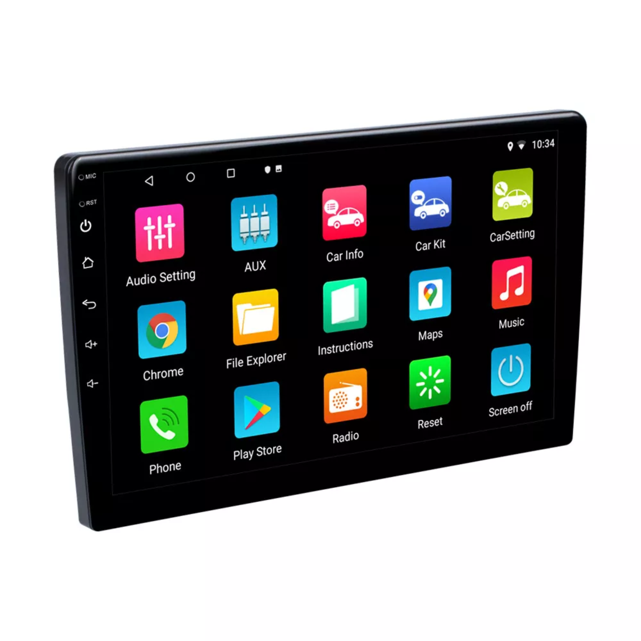 Universal 10.1” Android 13+ Head Unit with Wireless Apple CarPlay & Android Auto