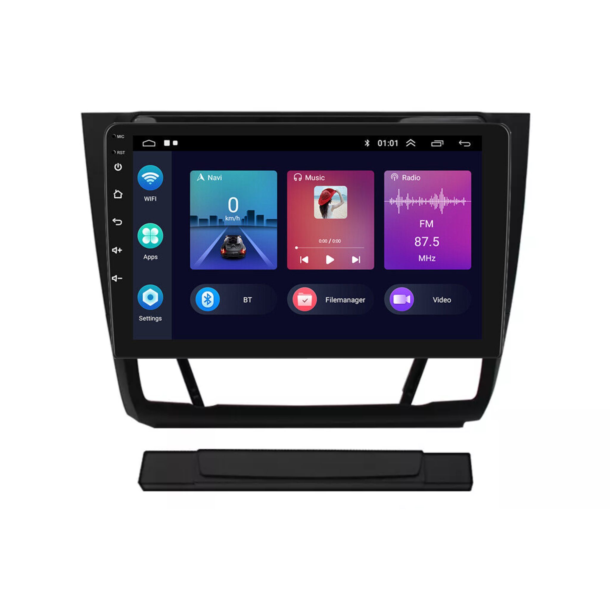 BMW Series 1 (120i / 125i / 130i) Auto A/C 2008–2012 Apple CarPlay & Android Auto Plug & Play Head Unit Upgrade Kit