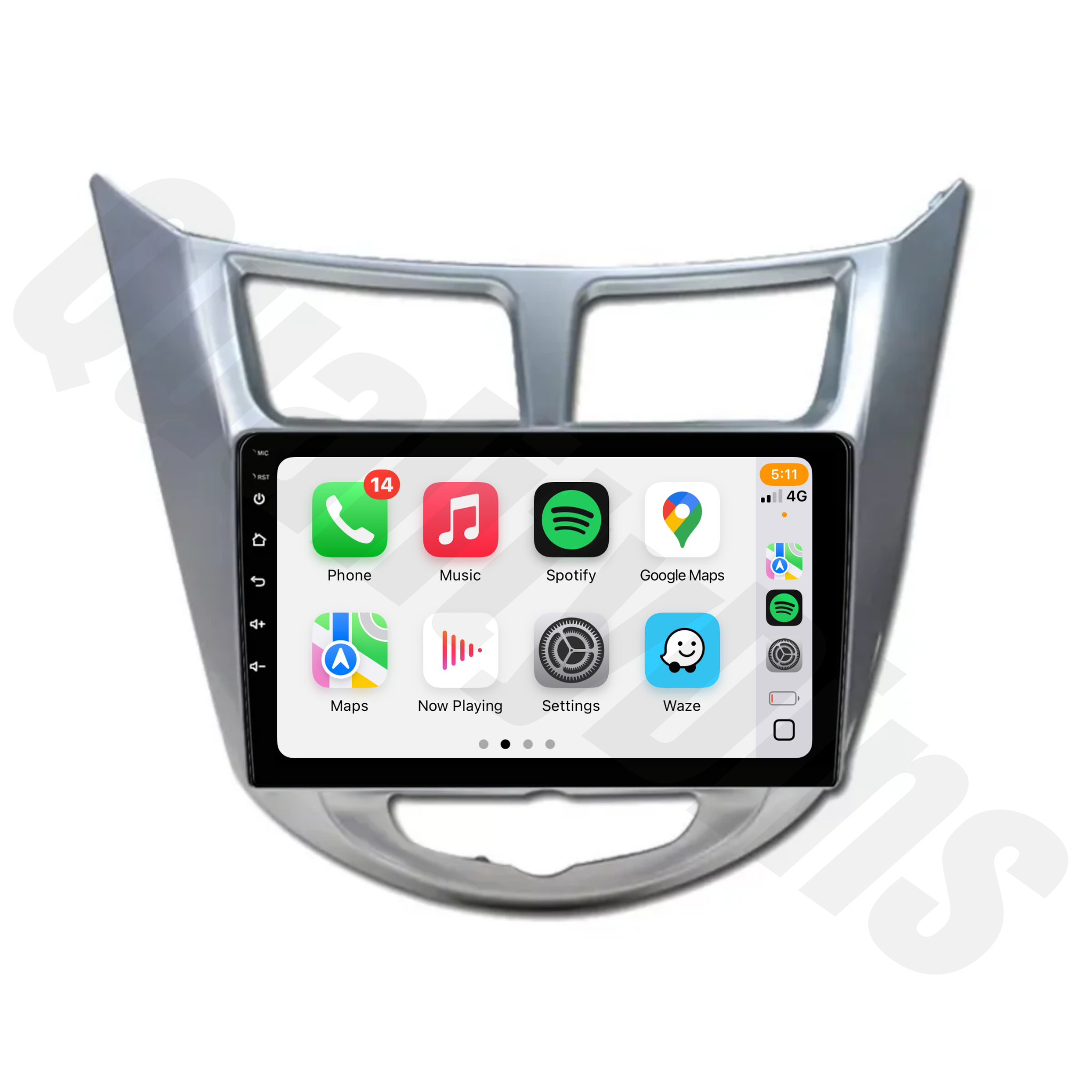 Hyundai Accent 2011-2016 | Apple CarPlay & Android Auto Head Unit Upgrade Kit