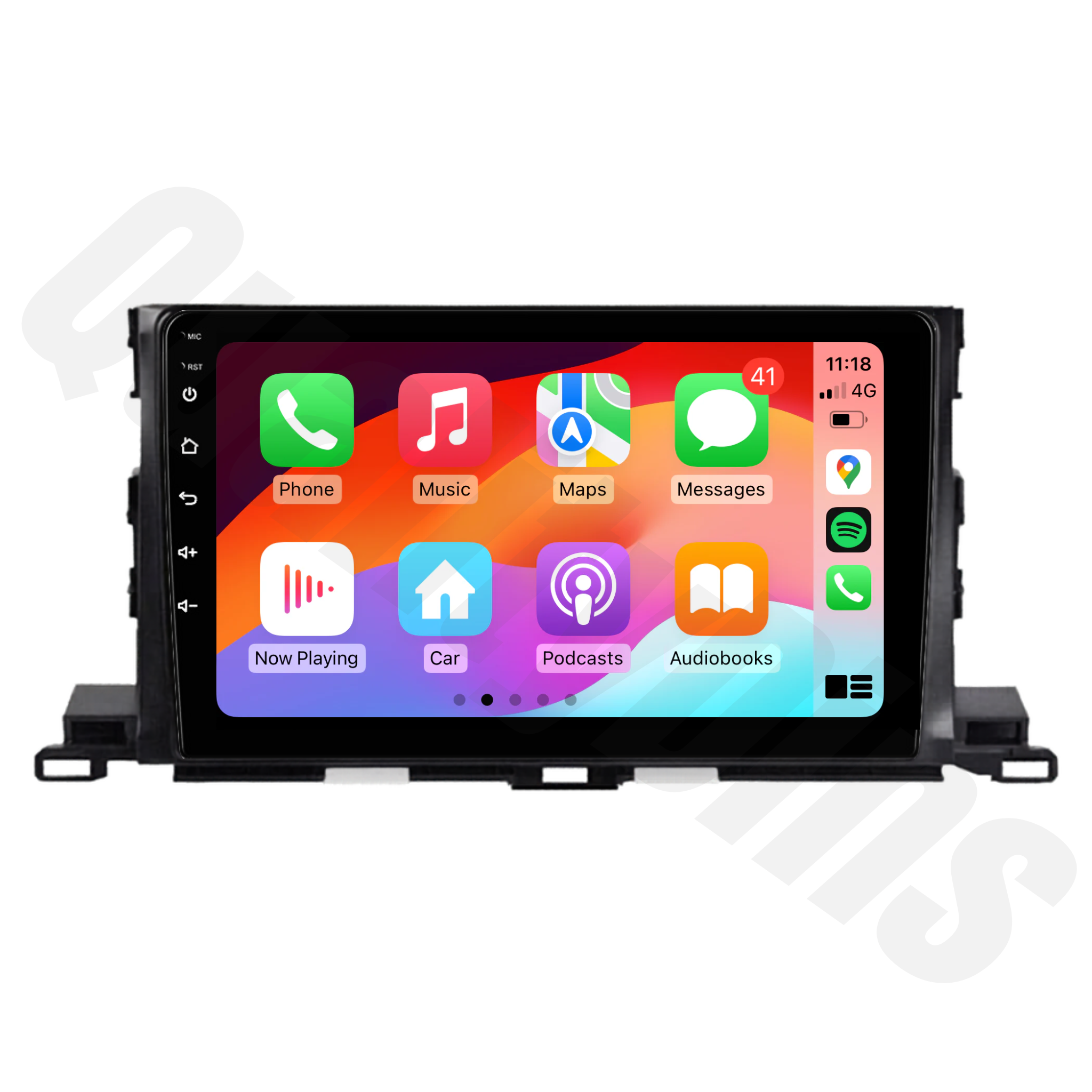 Toyota Kluger 2014-2019 | Apple CarPlay & Android Auto Head Unit Upgrade Kit