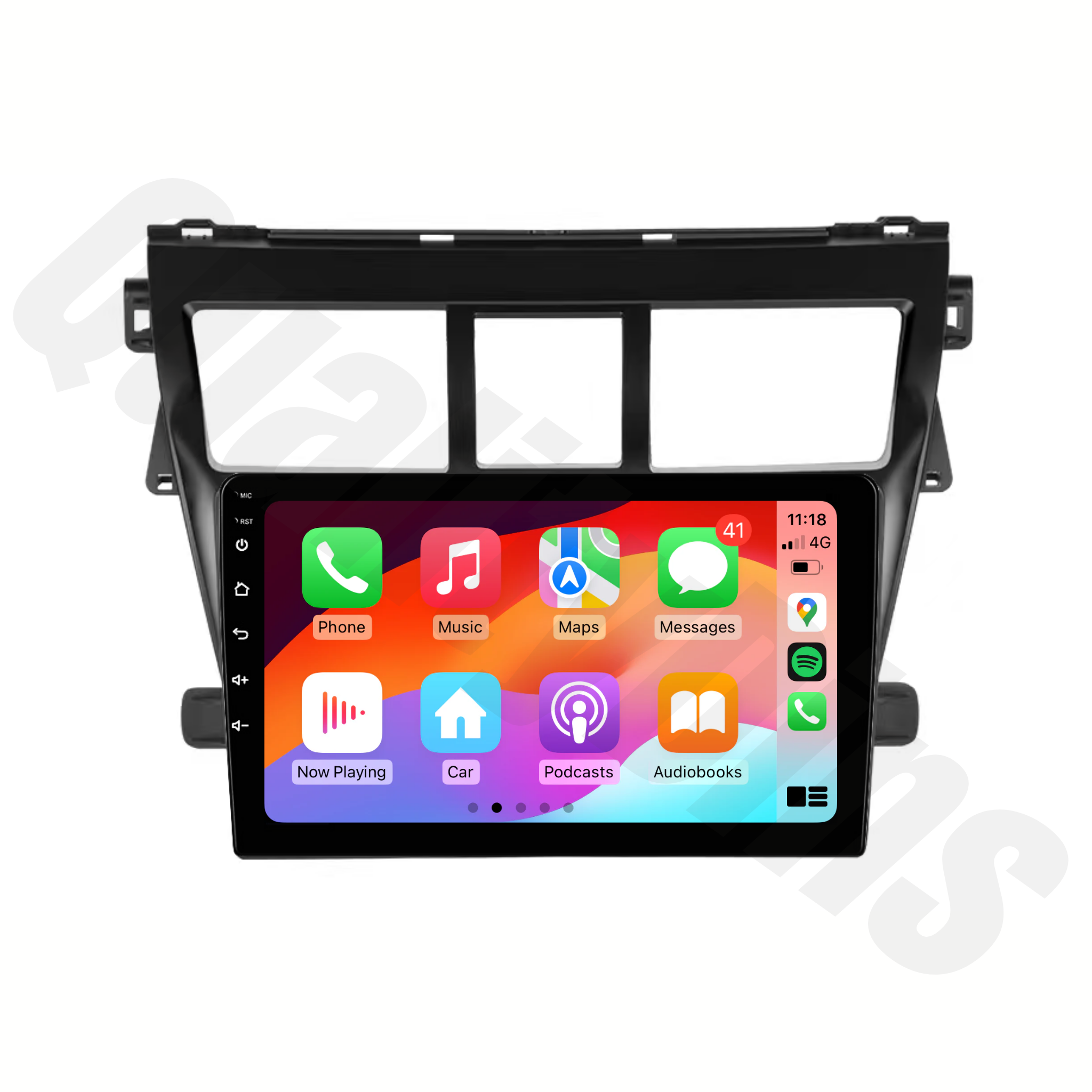 Toyota Yaris (Sedan) 2005-2011 | Apple CarPlay & Android Auto Head Unit Upgrade Kit
