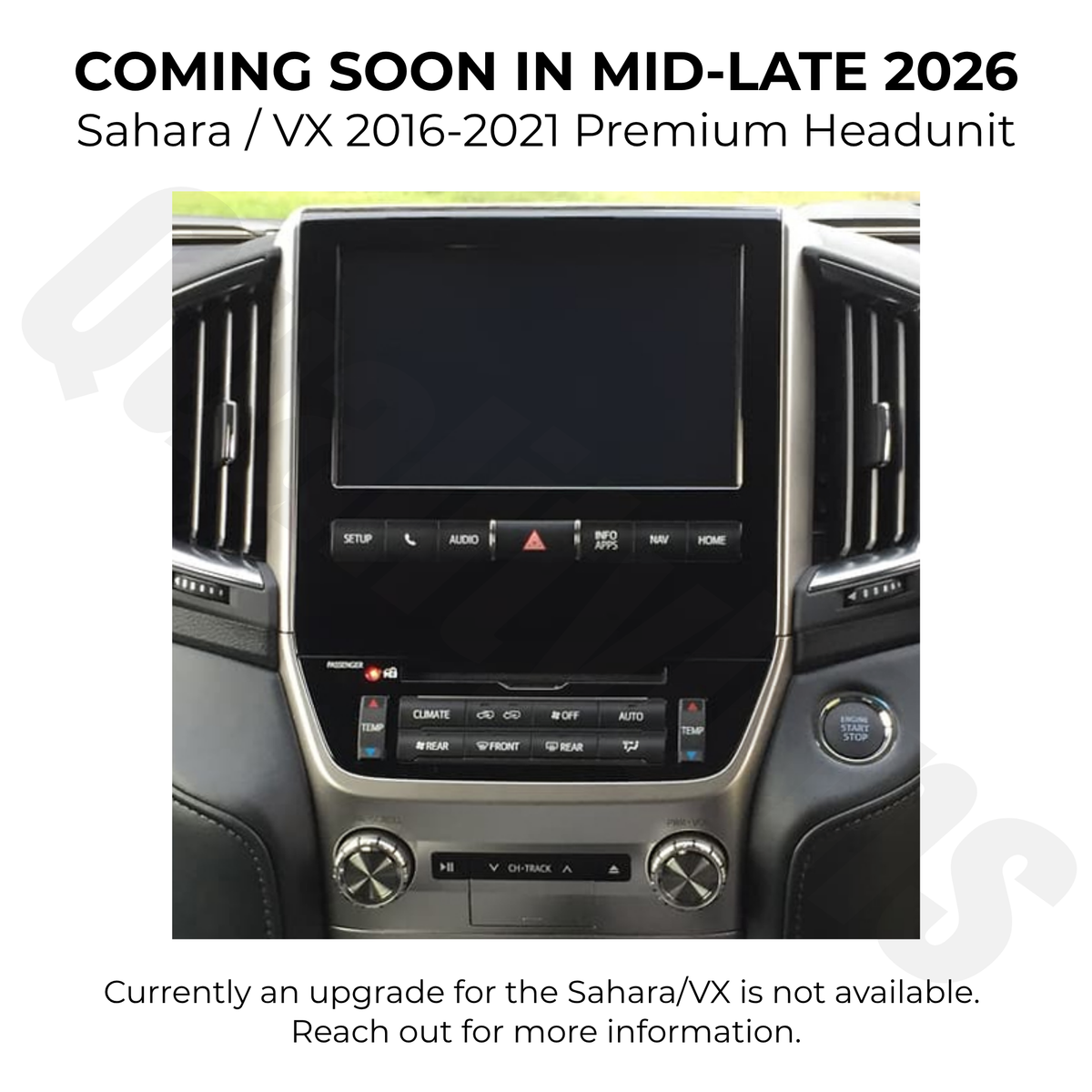 Toyota Landcruiser 200 Series (GXL & Altitude) 2016-2021 | Apple CarPlay & Android Auto Head Unit Upgrade Kit