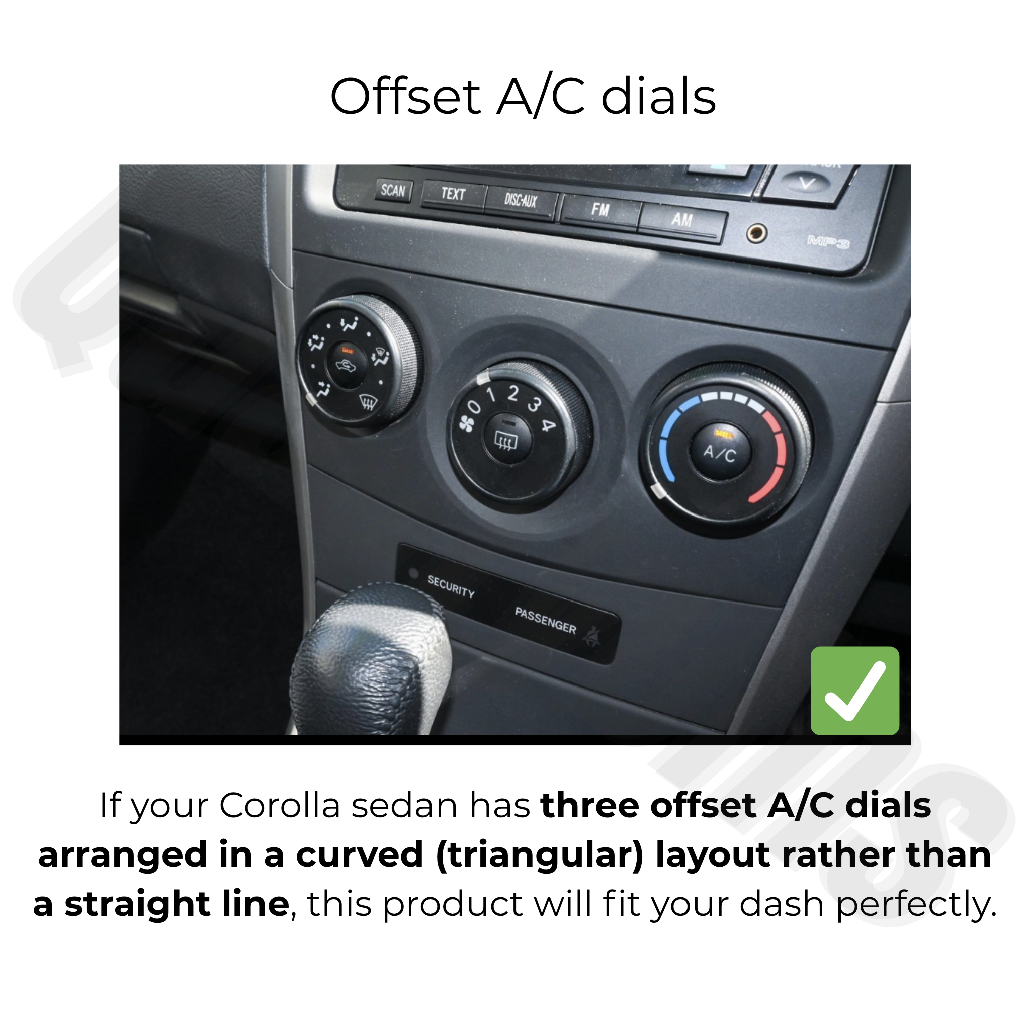 Toyota Corolla Sedan 2007-2011 | Apple CarPlay & Android Auto Head Unit Upgrade Kit
