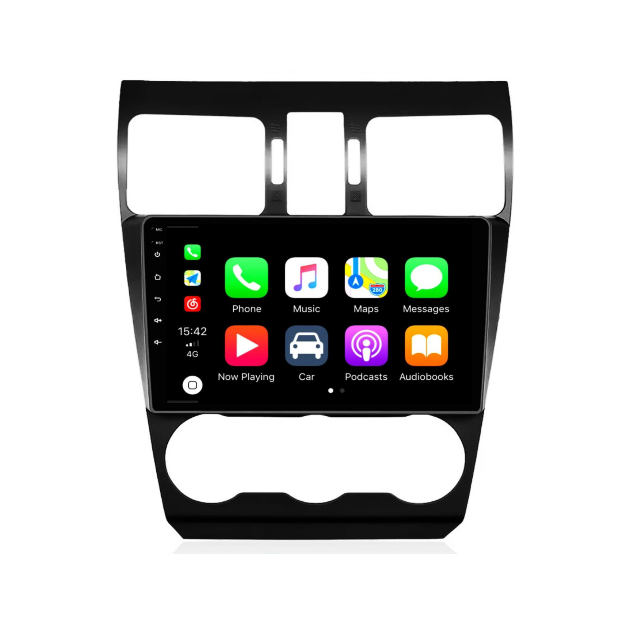 Subaru Forester SJ (Silver A/C Trim) 2013-2018 Apple CarPlay and Android Auto Plug and Plug Head Unit Upgrade Kit