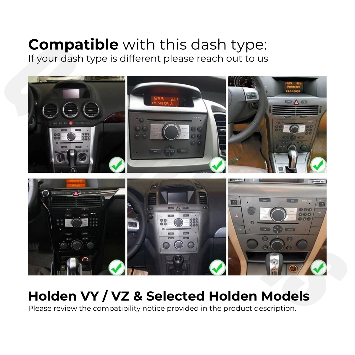 Holden VY / VZ & Selected Holden Models | Apple CarPlay & Android Auto Head Unit Upgrade Kit
