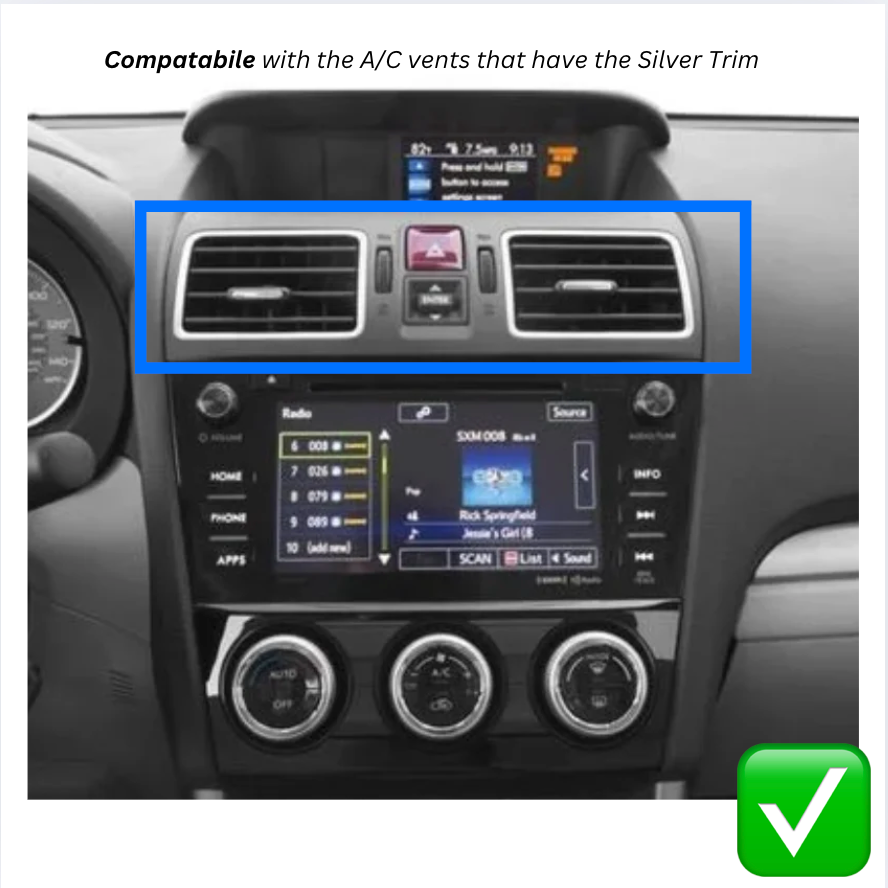 Subaru Forester SJ (Silver A/C Trim) 2013-2018 Apple CarPlay and Android Auto Plug and Plug Head Unit Upgrade Kit