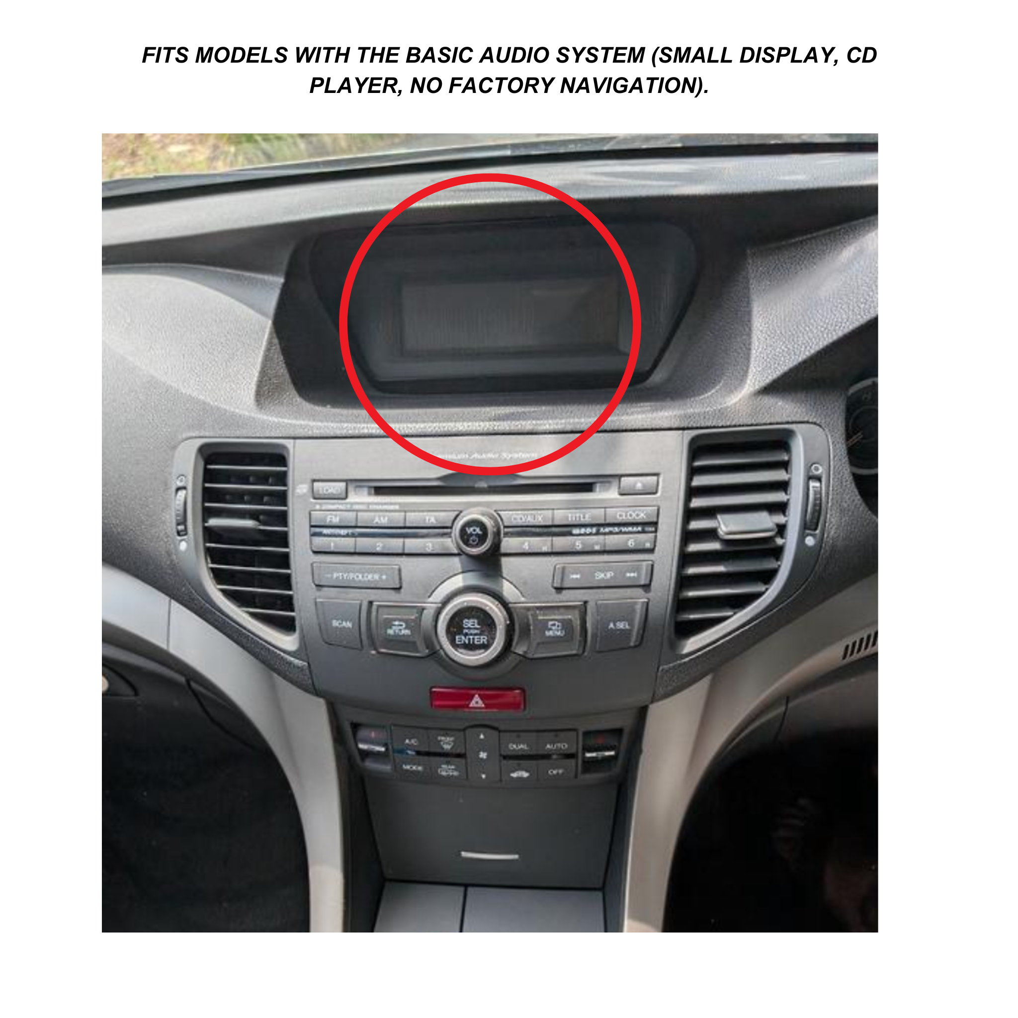 Honda Accord 2008-2015 Apple CarPlay and Android Auto Plug and Plug Head Unit Upgrade Kit