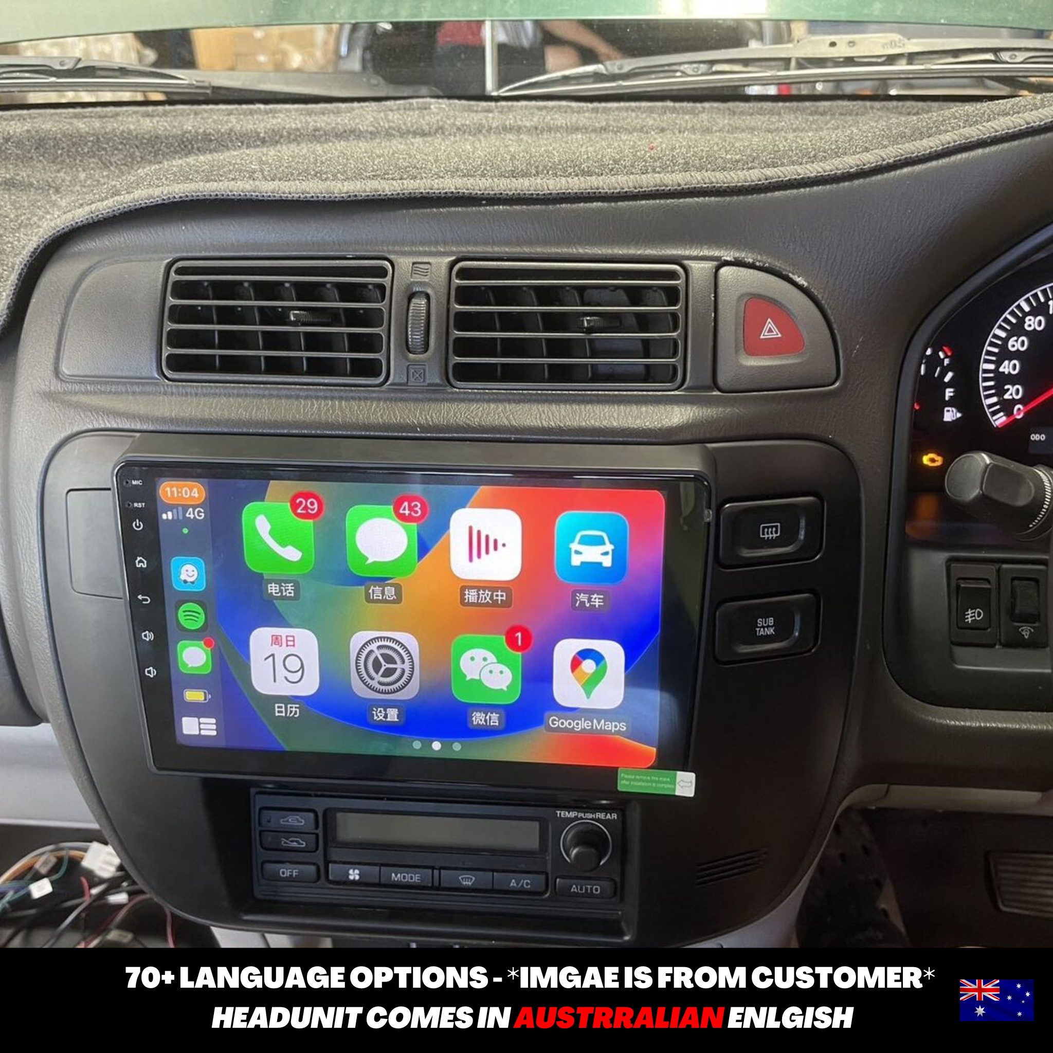 Nissan Patrol Y61 1997-2005 Apple CarPlay and Android Auto Plug and Plug Head Unit Upgrade Kit