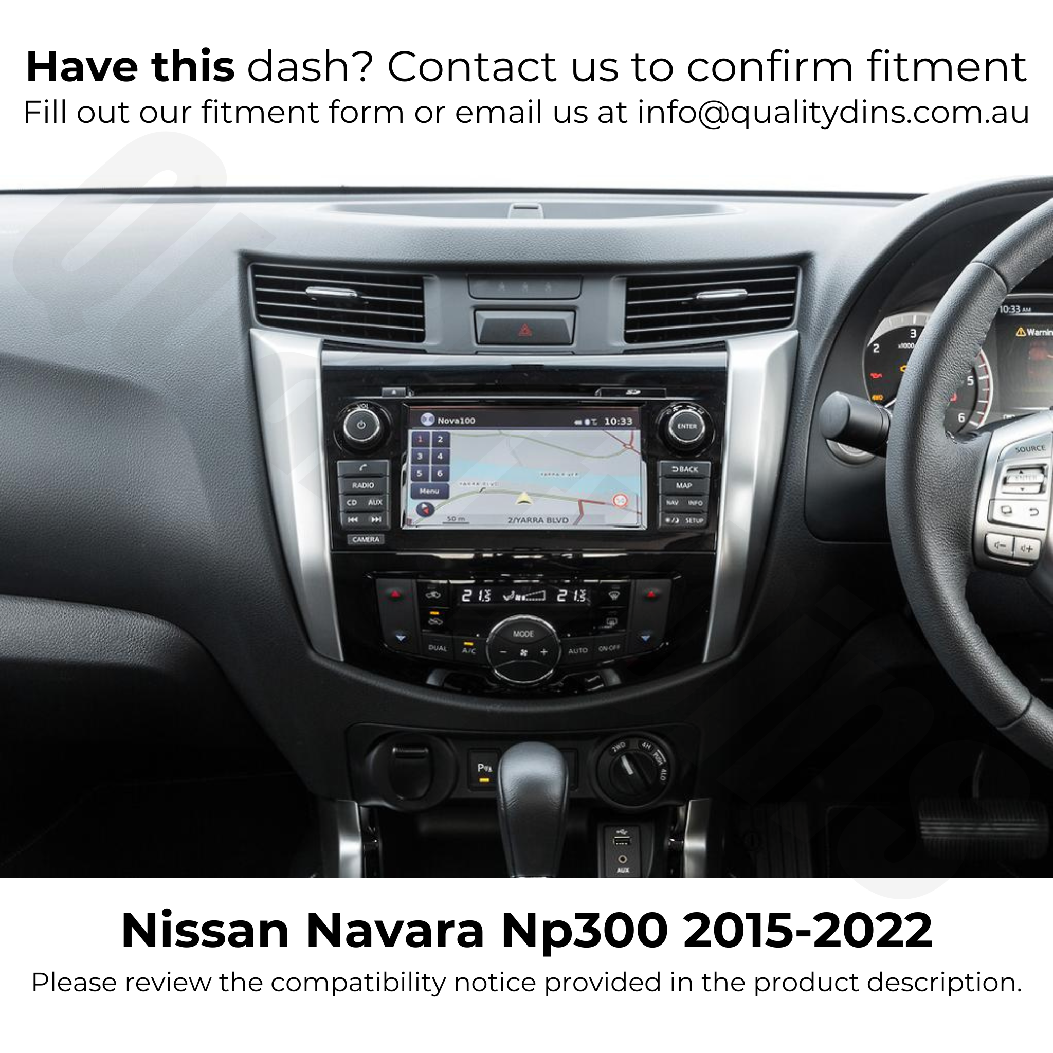 Nissan Navara NP300 2015-2022 | Apple CarPlay & Android Auto Head Unit Upgrade Kit