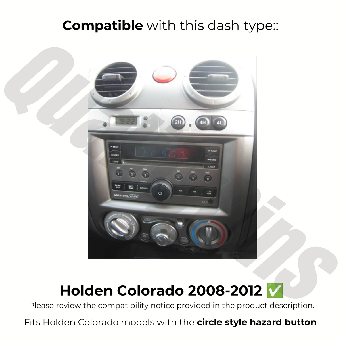 Holden Colorado 2008-2012 | Apple CarPlay & Android Auto Head Unit Upgrade Kit