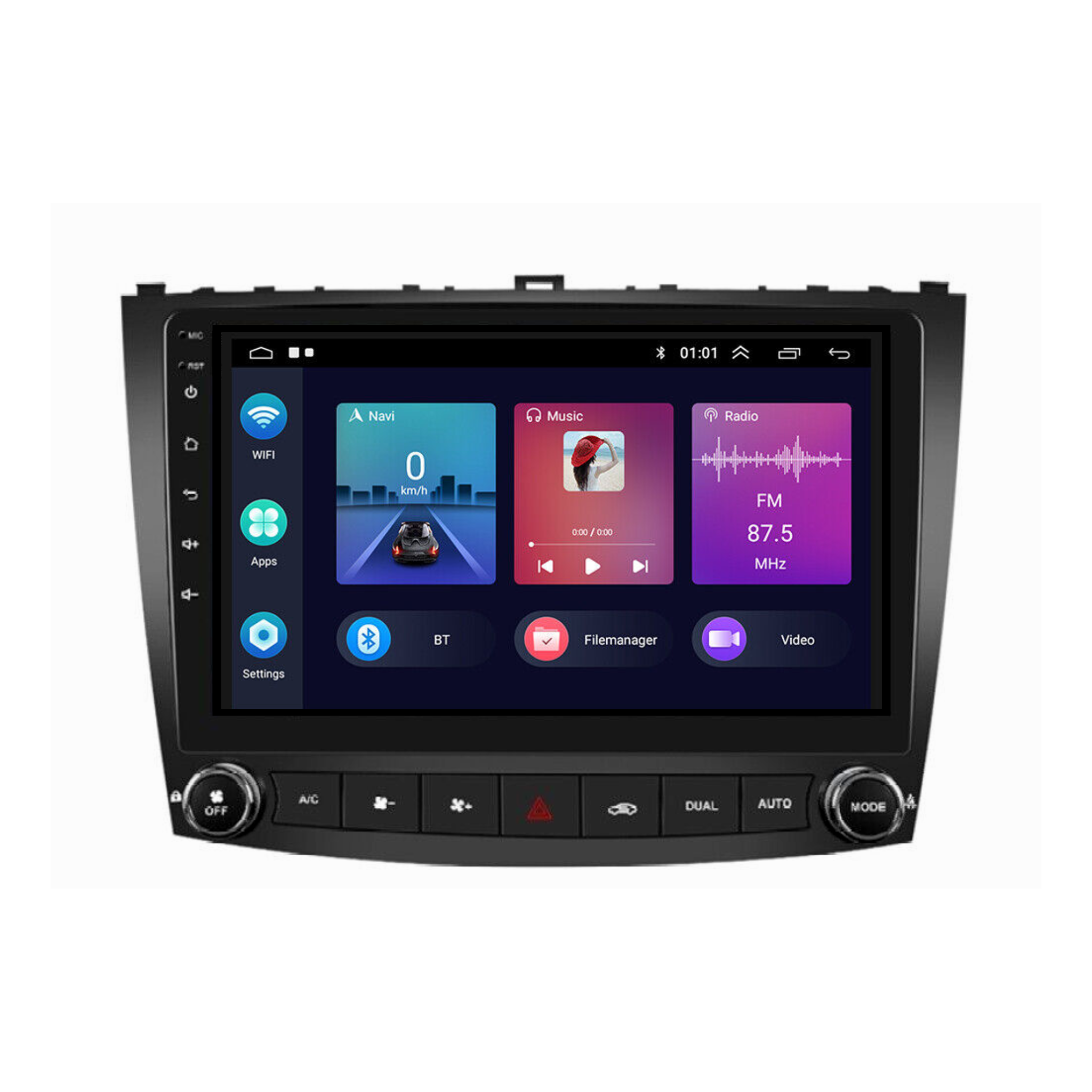 Lexus IS250 & IS350 - 2005-2010 Apple CarPlay and Android Auto Plug and Plug Head Unit Upgrade Kit