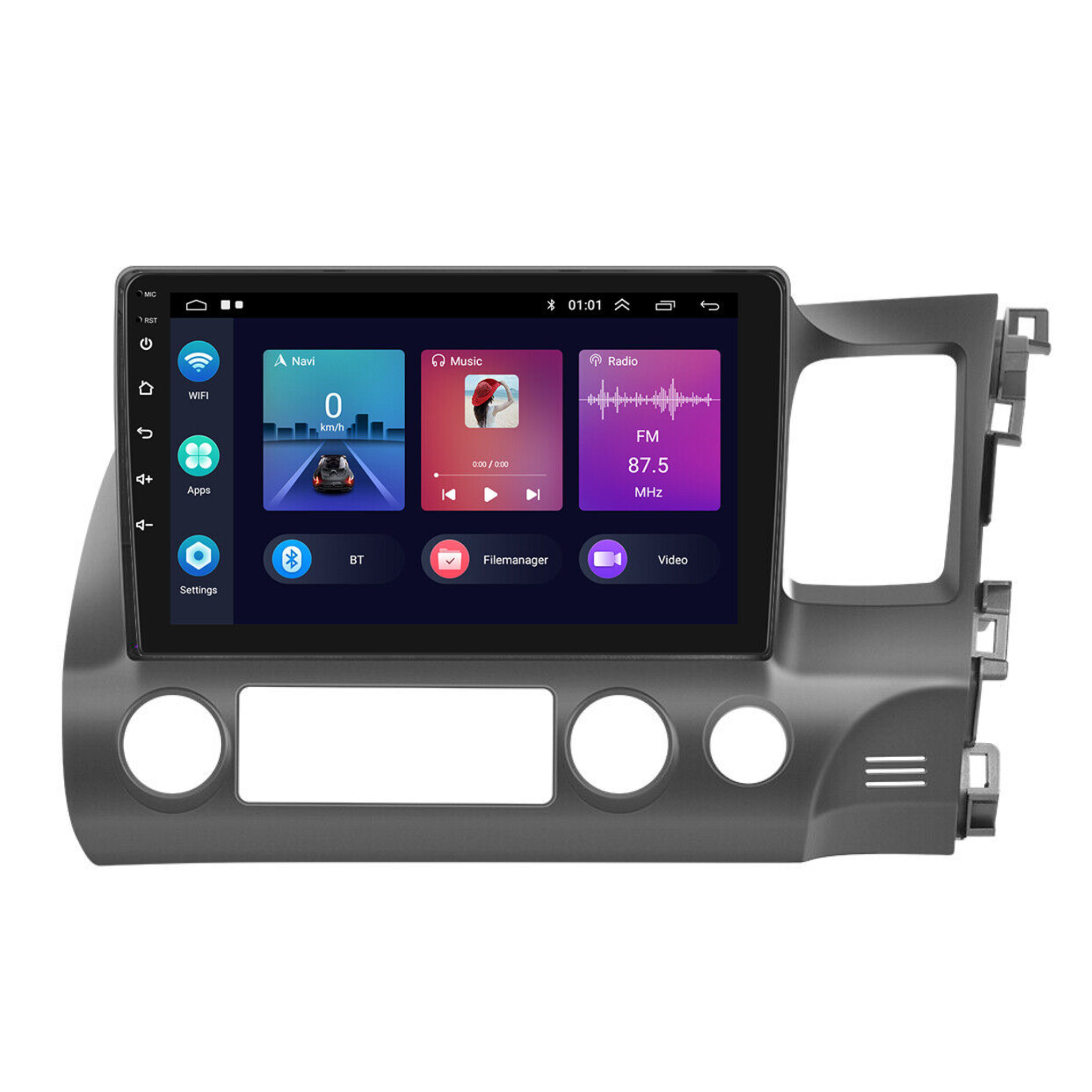 Honda Civic 2006-2011 Apple CarPlay and Android Auto Plug and Plug Head Unit Upgrade Kit