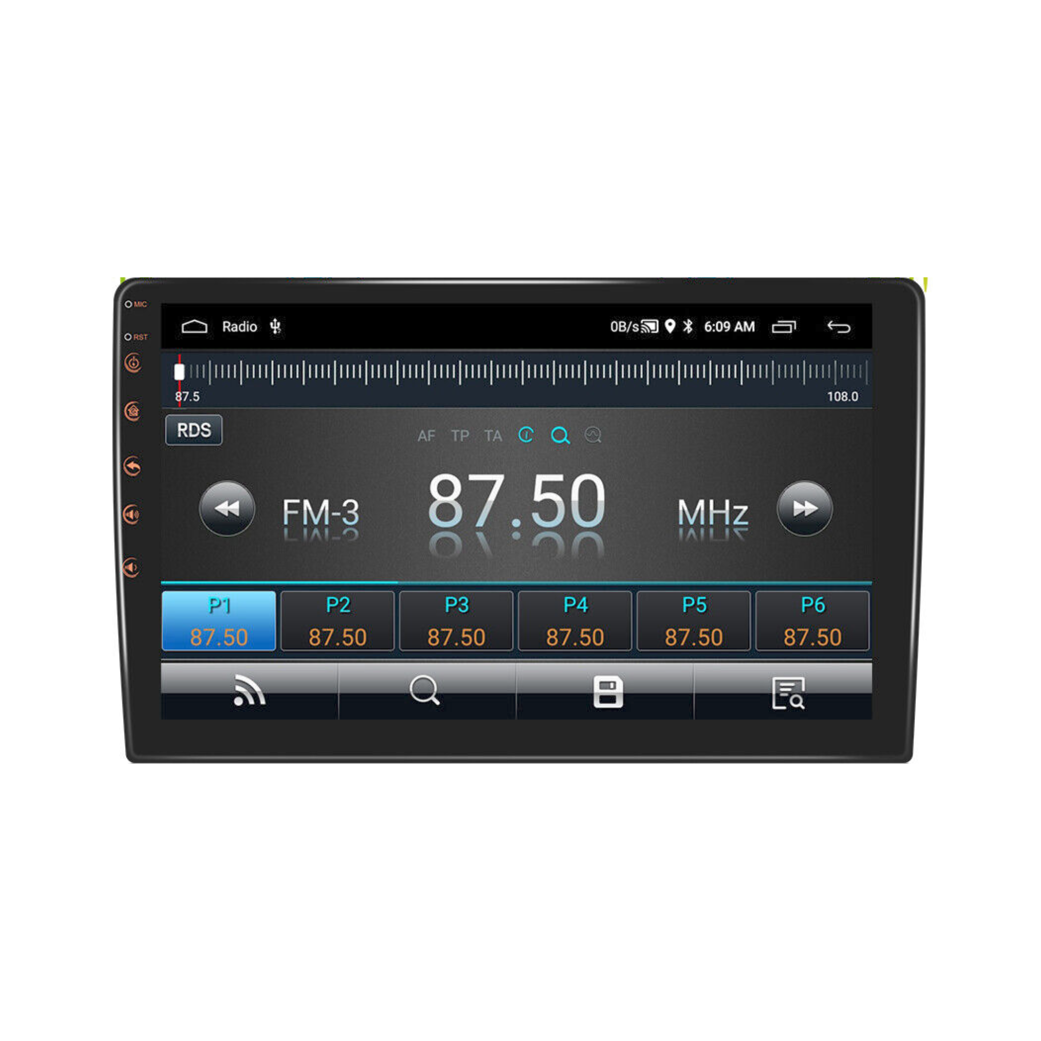 Apple Android Compatible 9 Inch Touchscreen Head Unit w Bluetooth GPS WIFI Android 11 Operating System