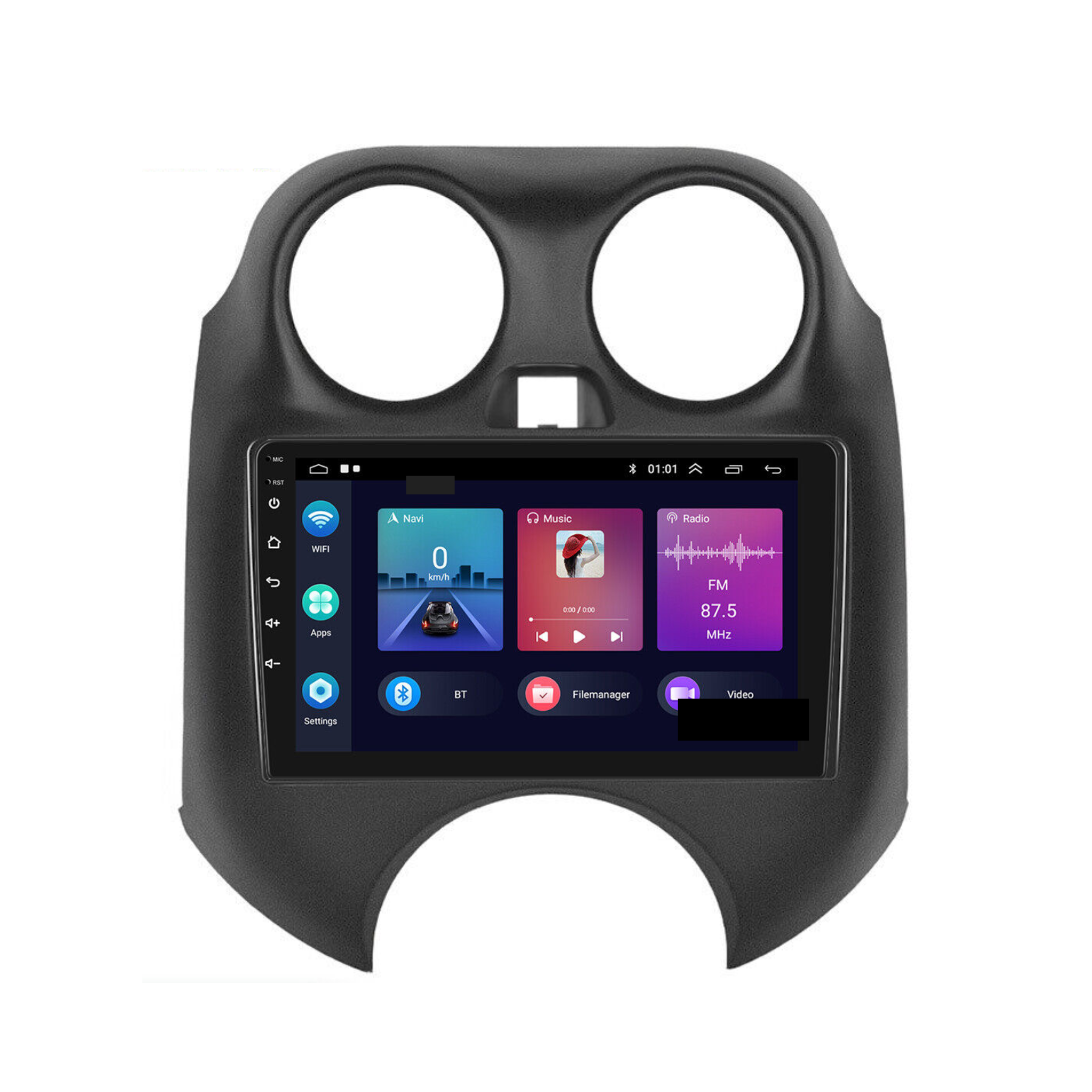 Nissan Micra K13 2010-2013  Apple CarPlay and Android Auto Plug and Plug Head Unit Upgrade Kit