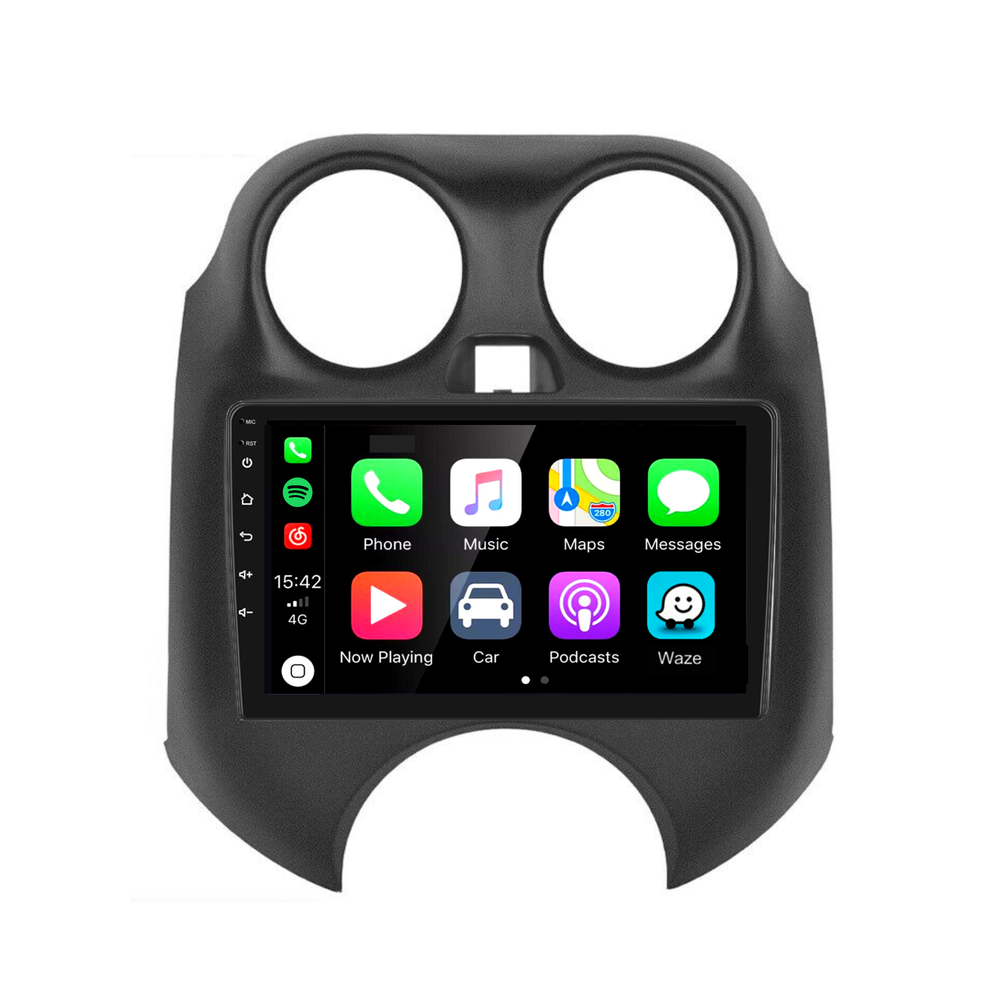 Nissan Micra K13 2010-2013  Apple CarPlay and Android Auto Plug and Plug Head Unit Upgrade Kit