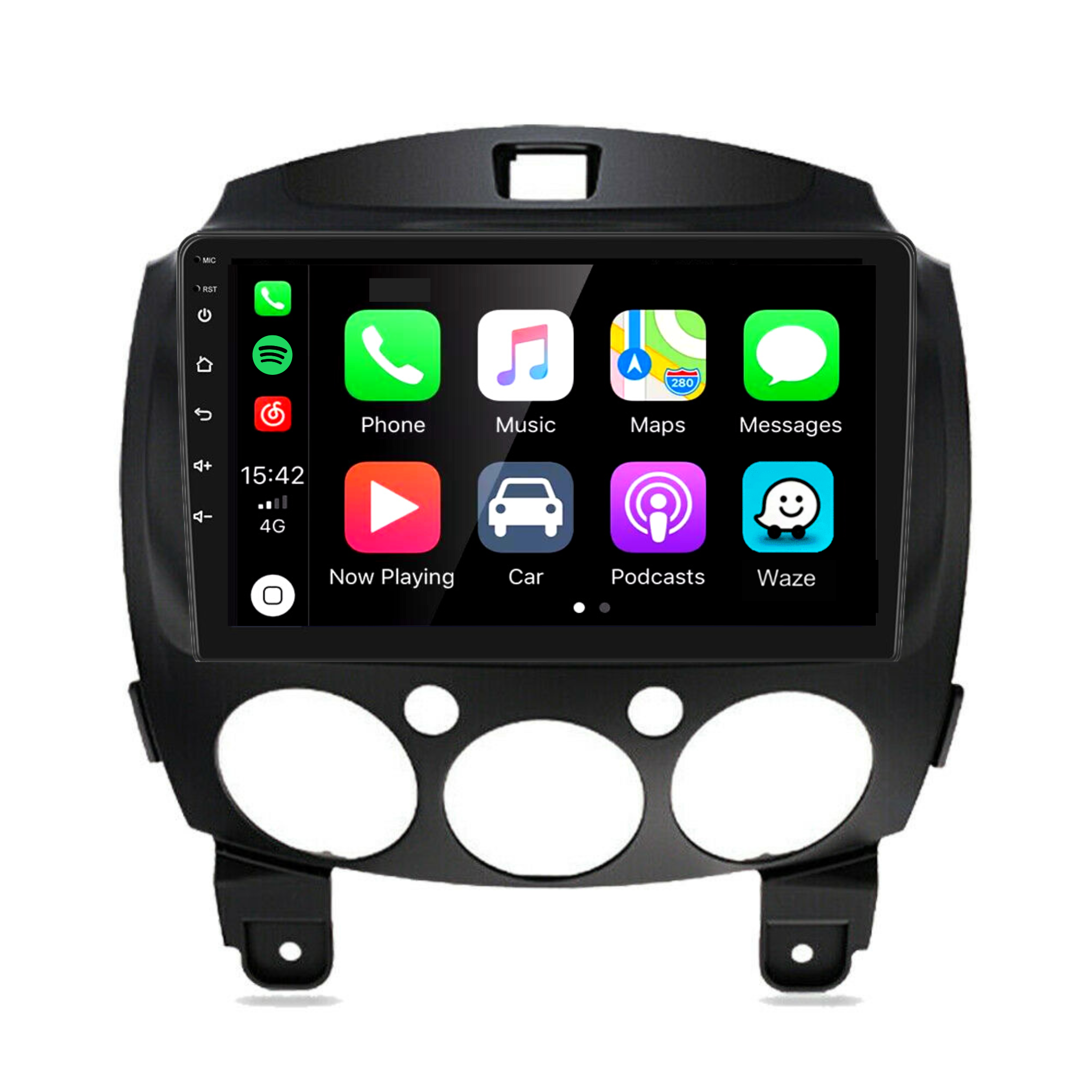 Mazda 2 2007-2013 Apple CarPlay and Android Auto Plug and Plug Head Unit Upgrade Kit