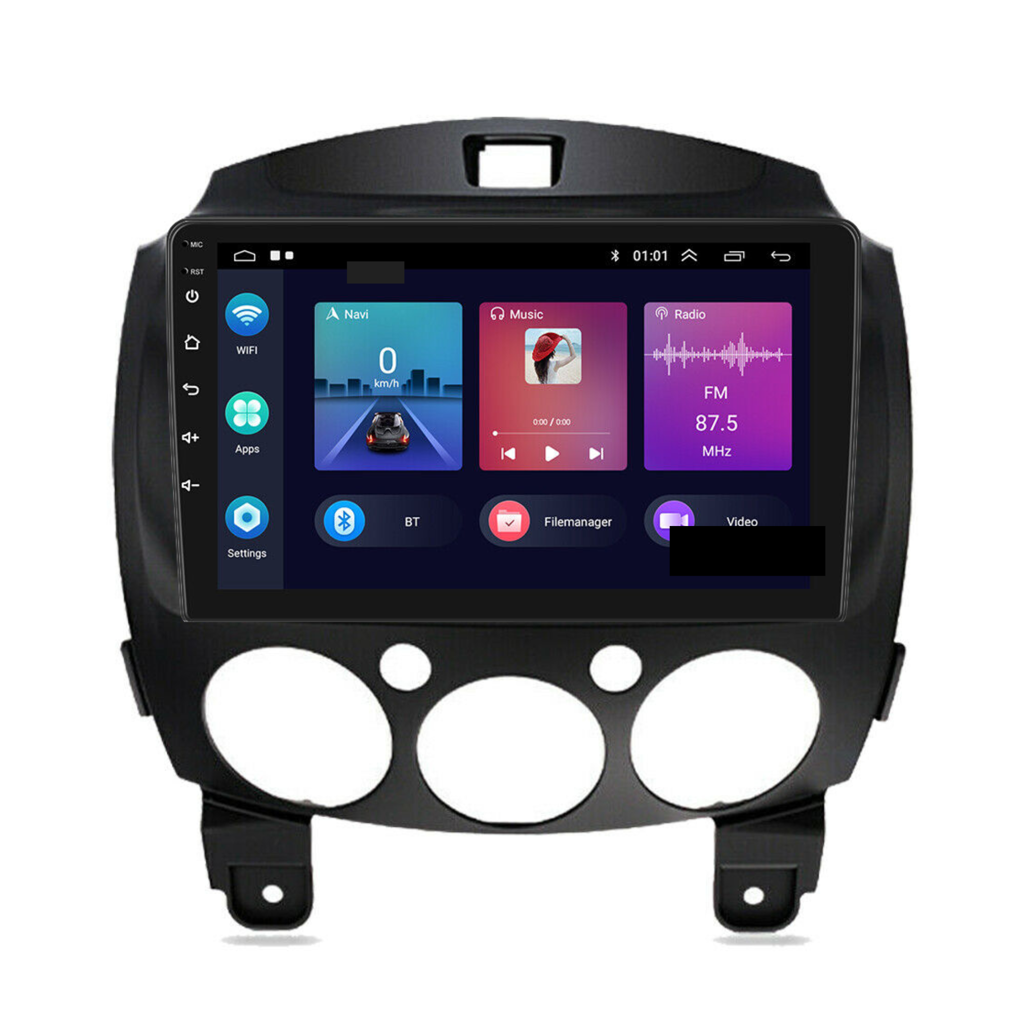 Mazda 2 2007-2013 Apple CarPlay and Android Auto Plug and Plug Head Unit Upgrade Kit