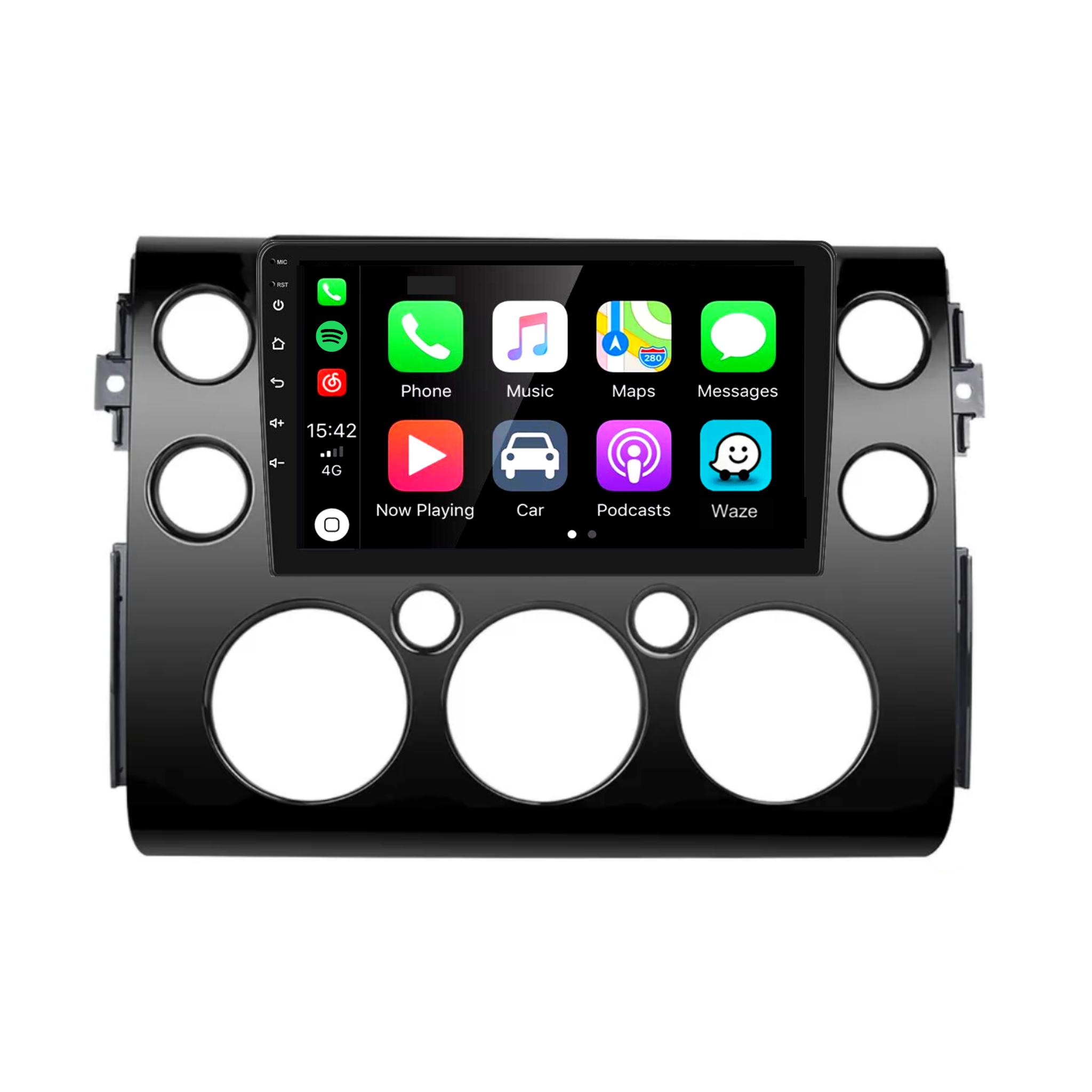 Toyota FJ Cruiser 2007-2017 Apple CarPlay and Android Auto Plug and Plug Head Unit Upgrade Kit