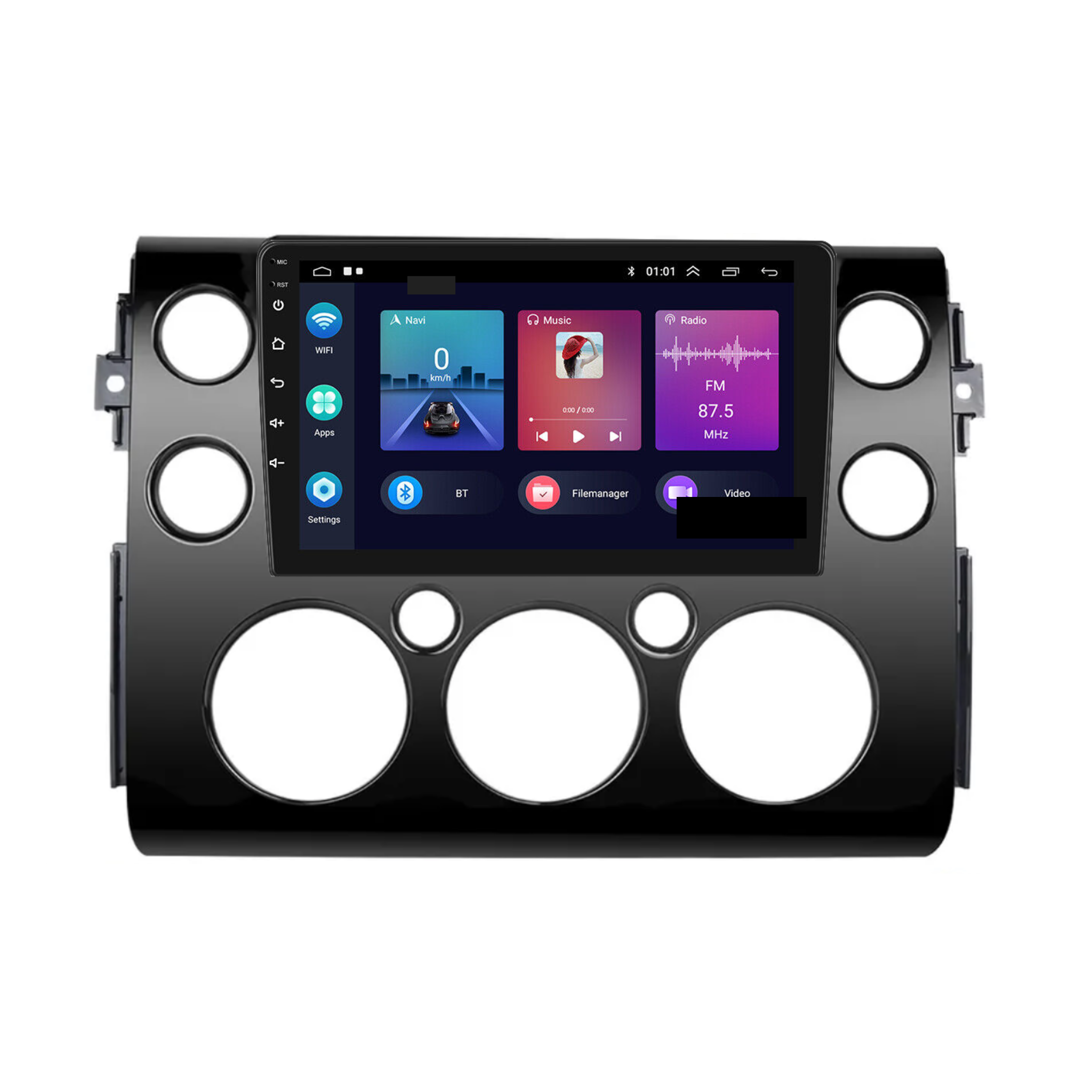 Toyota FJ Cruiser 2007-2017 Apple CarPlay and Android Auto Plug and Plug Head Unit Upgrade Kit