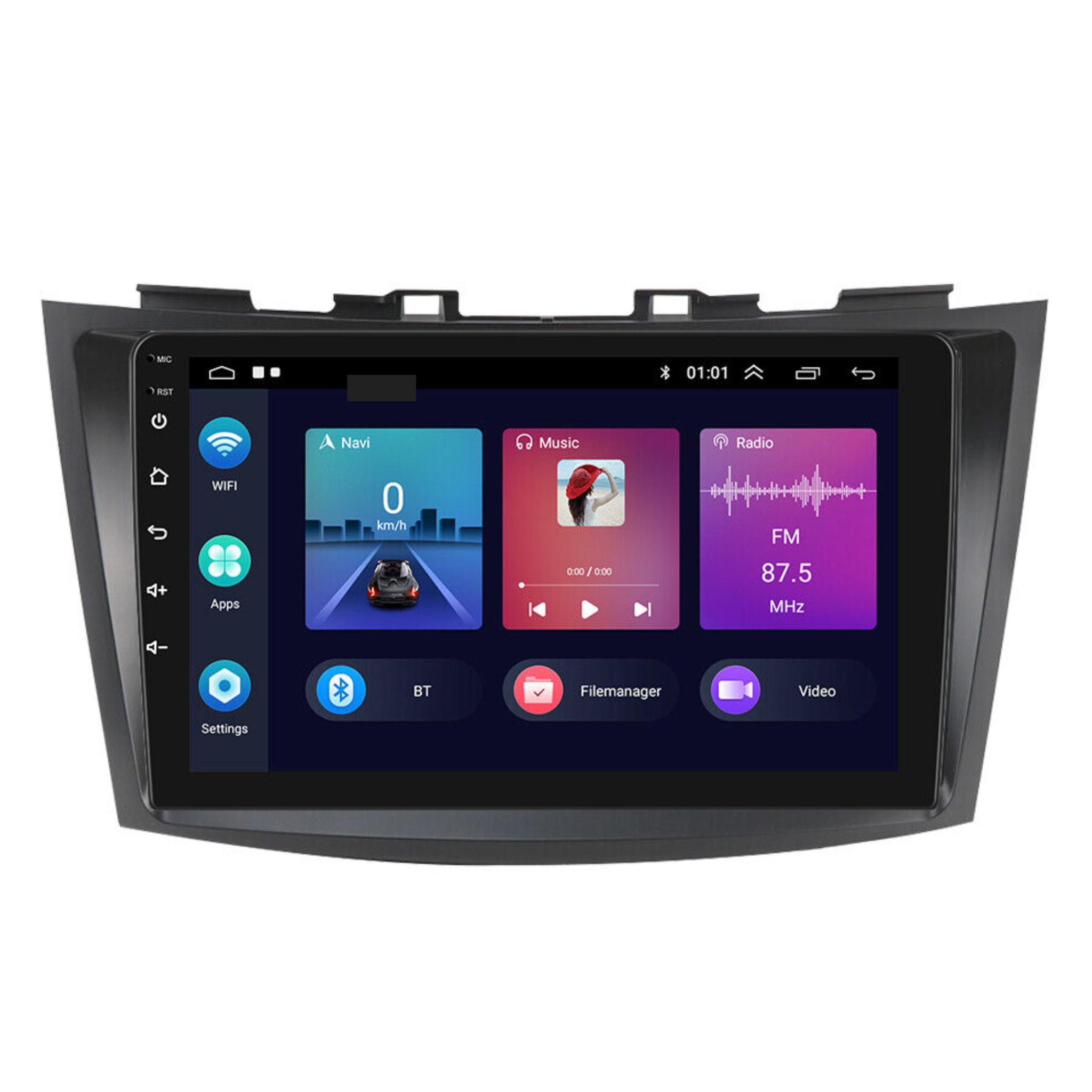 Suzuki Swift 2011-2015 Apple CarPlay and Android Auto Plug and Plug Head Unit Upgrade Kit