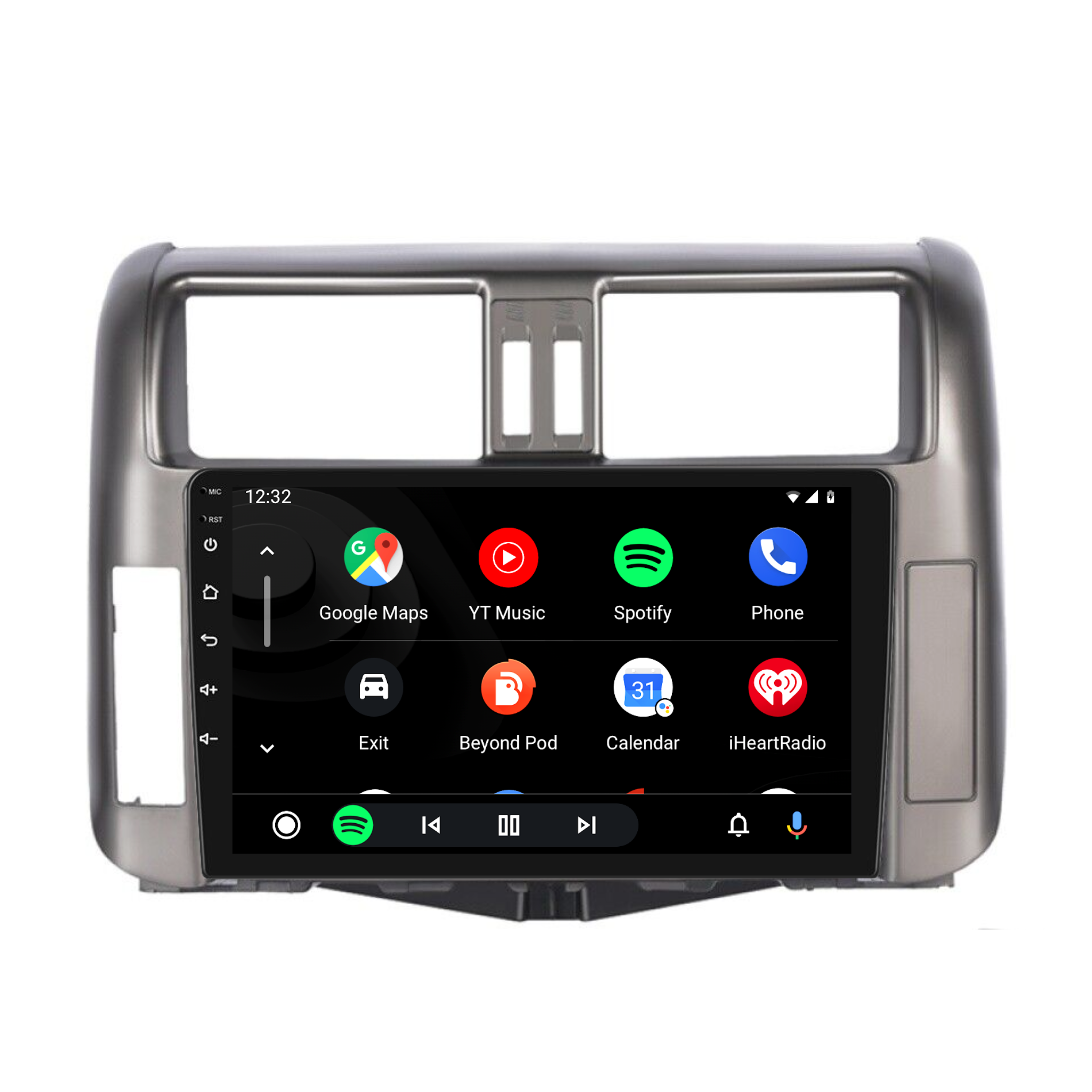 Toyota Prado 150 Series 2009-2013 Apple CarPlay and Android Auto Plug and Plug Head Unit Upgrade Kit