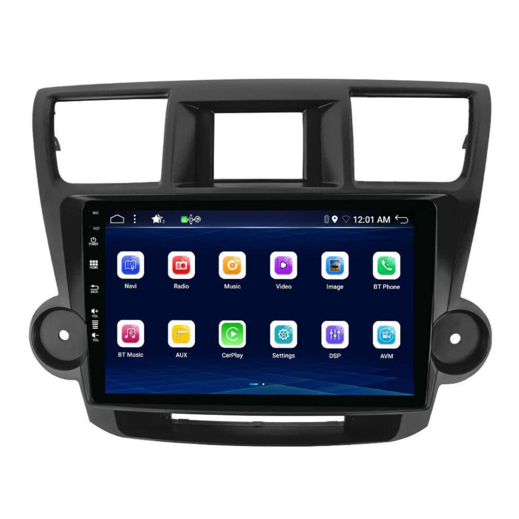 Toyota Kluger Apple CarPlay and Android Auto Plug and Plug Head Unit Upgrade Kit
