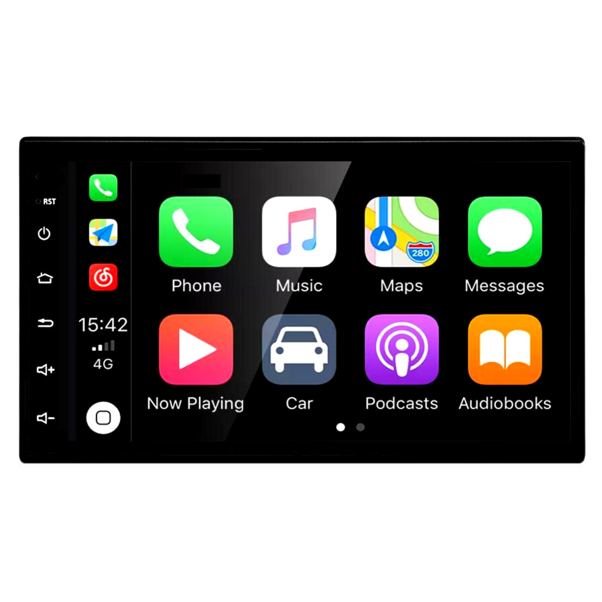 Wireless Apple CarPlay & Android Auto 7” Touchscreen Head Unit w/ GPS & WIFI