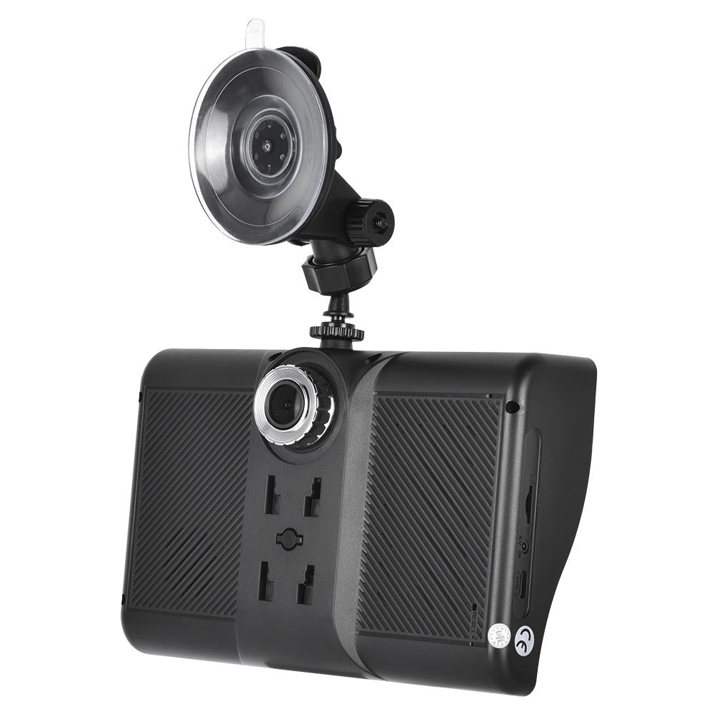 Wireless Apple CarPlay & Android Auto CarTablet + Built In Dash Camera (7")