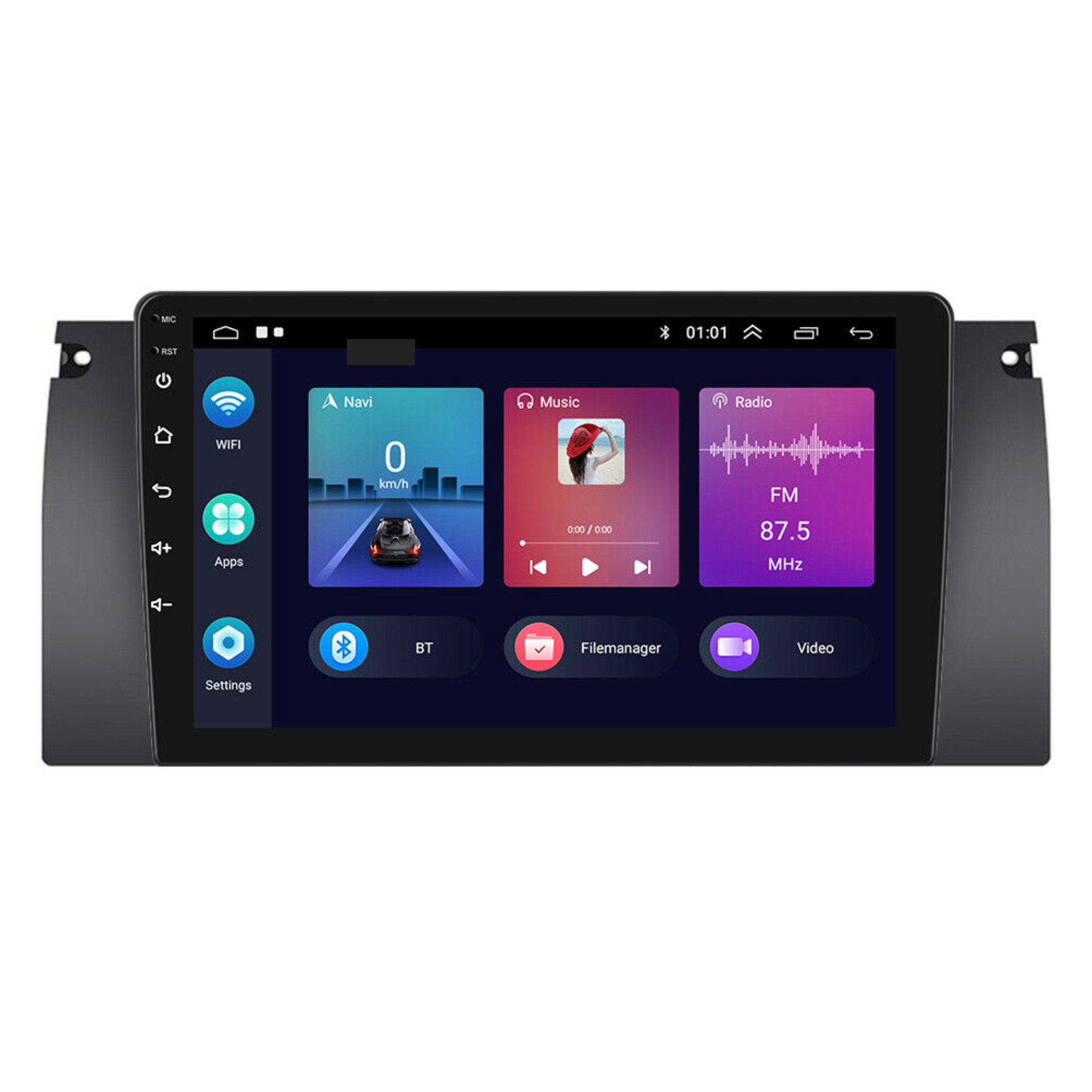 BMW X5 (3 Series E39 E38 E53) 1999-2008 Apple CarPlay and Android Auto Plug and Plug Head Unit Upgrade Kit