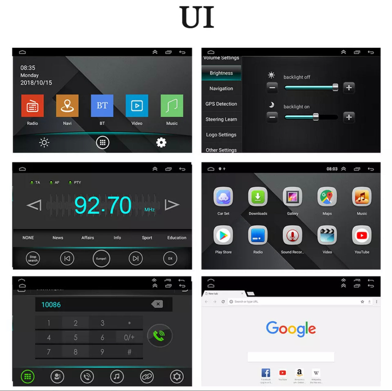 Wireless Apple CarPlay Single Din Pop Out Touchscreen Head Unit