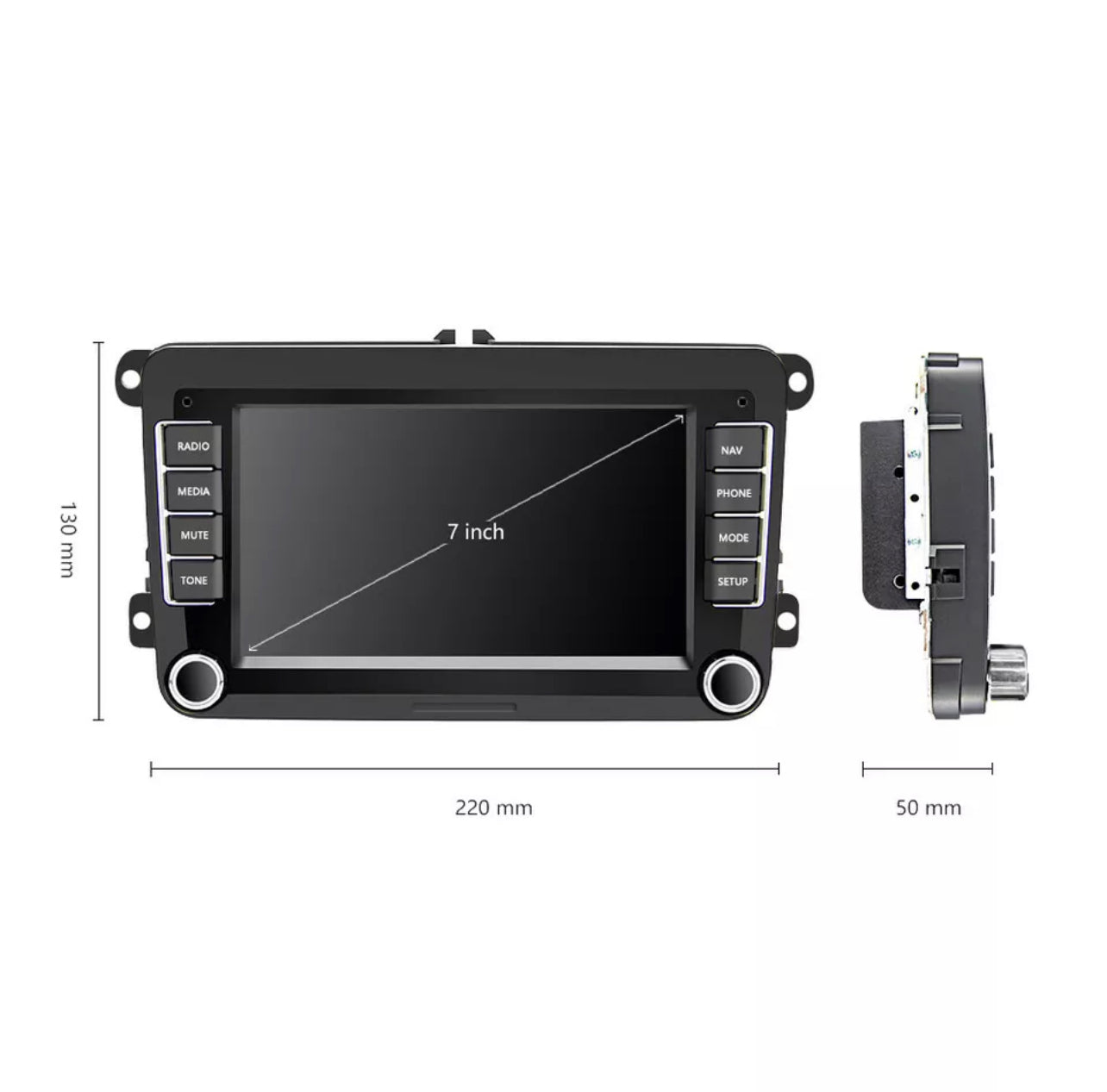 Volkswagen (Various Models) | Apple CarPlay & Android Auto 7" Head Unit Upgrade Kit | (Read Compatibility Notice)