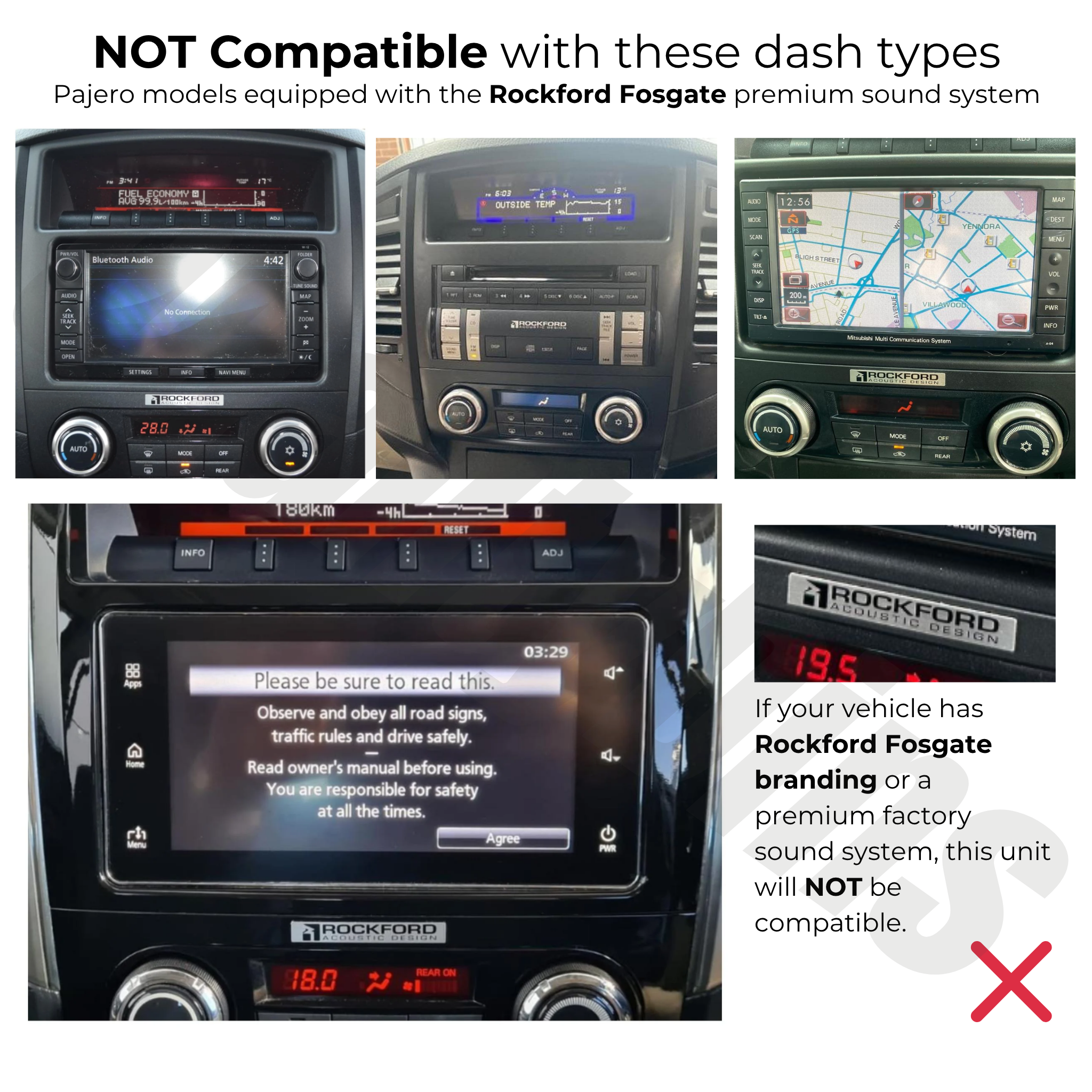 Mitsubishi Pajero 2006-2019 | Apple CarPlay & Android Auto Head Unit Upgrade Kit