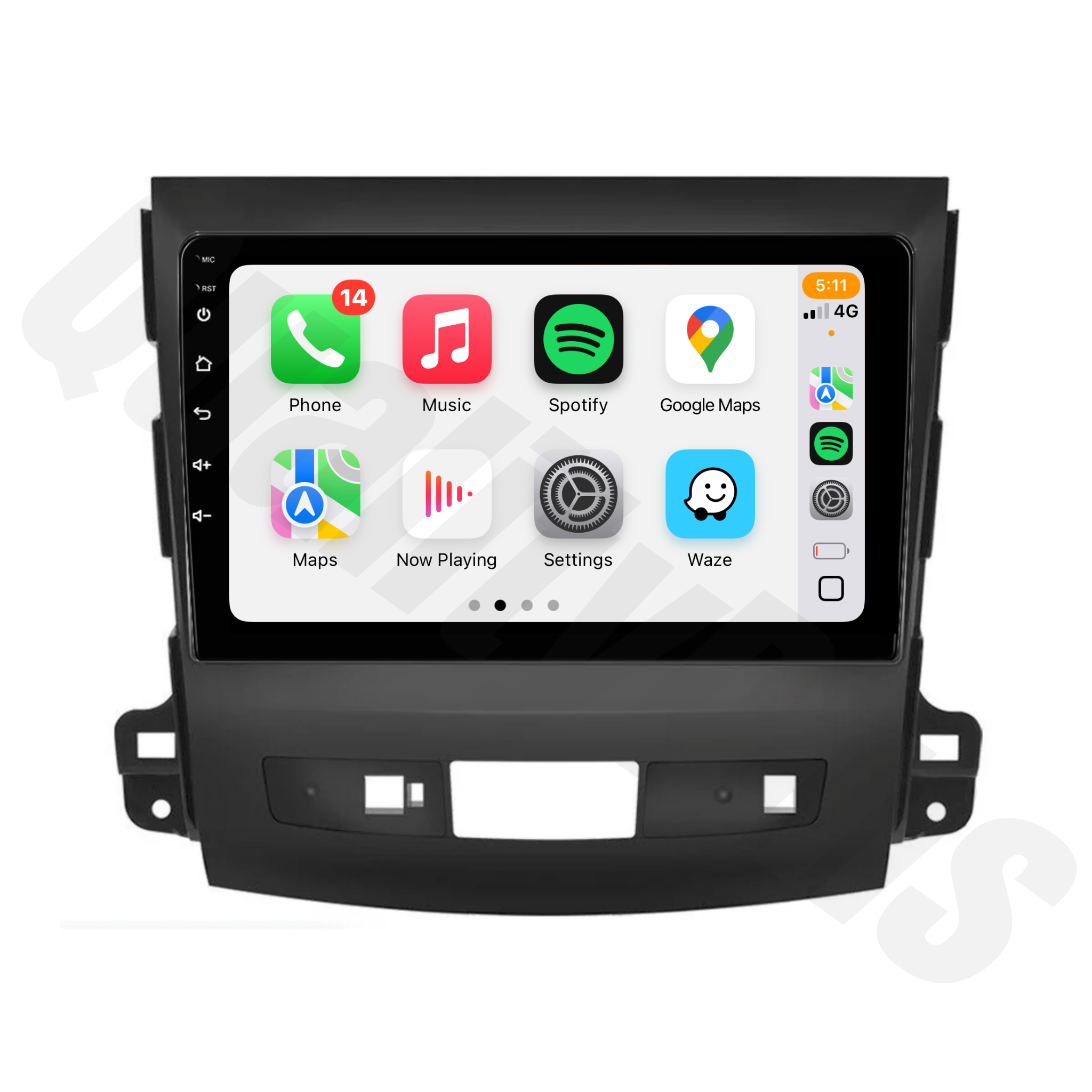 Mitsubishi Outlander 2006-2012 (ZG, ZH  | Apple CarPlay & Android Auto Head Unit Upgrade Kit