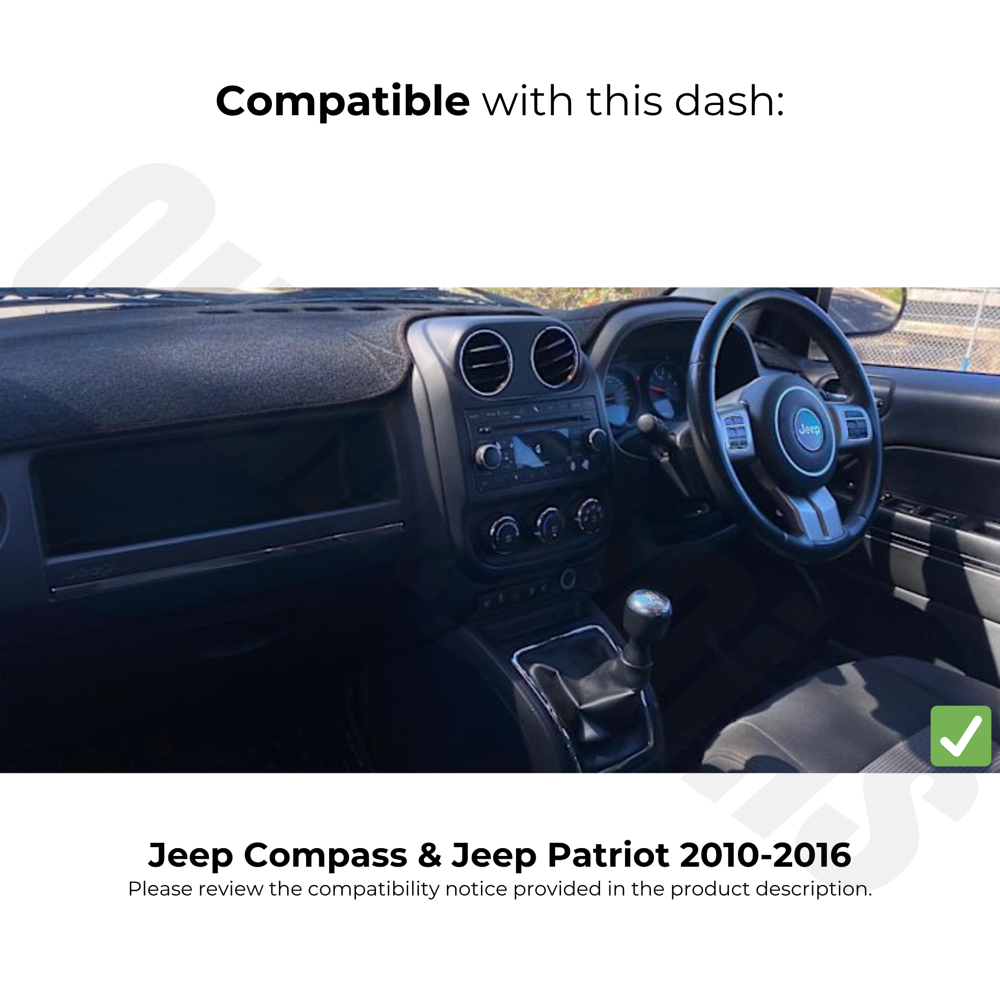 Jeep Patriot & Compass 2009-2016 - Apple CarPlay and Android Auto Plug and Plug Head Unit Upgrade Kit