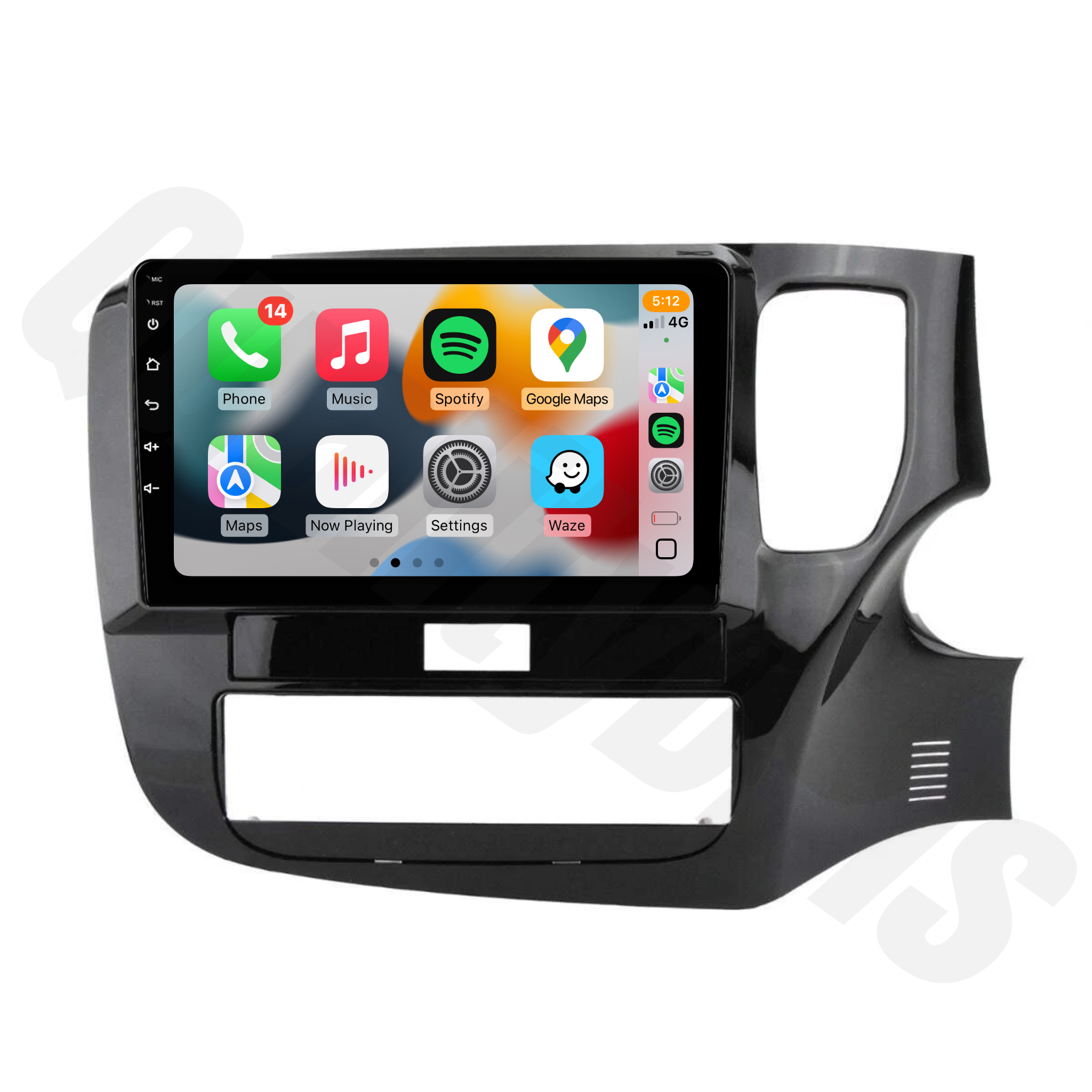 Mitsubishi Outlander 2012-2019 (ZJ, ZK) | Apple CarPlay & Android Auto Head Unit Upgrade Kit